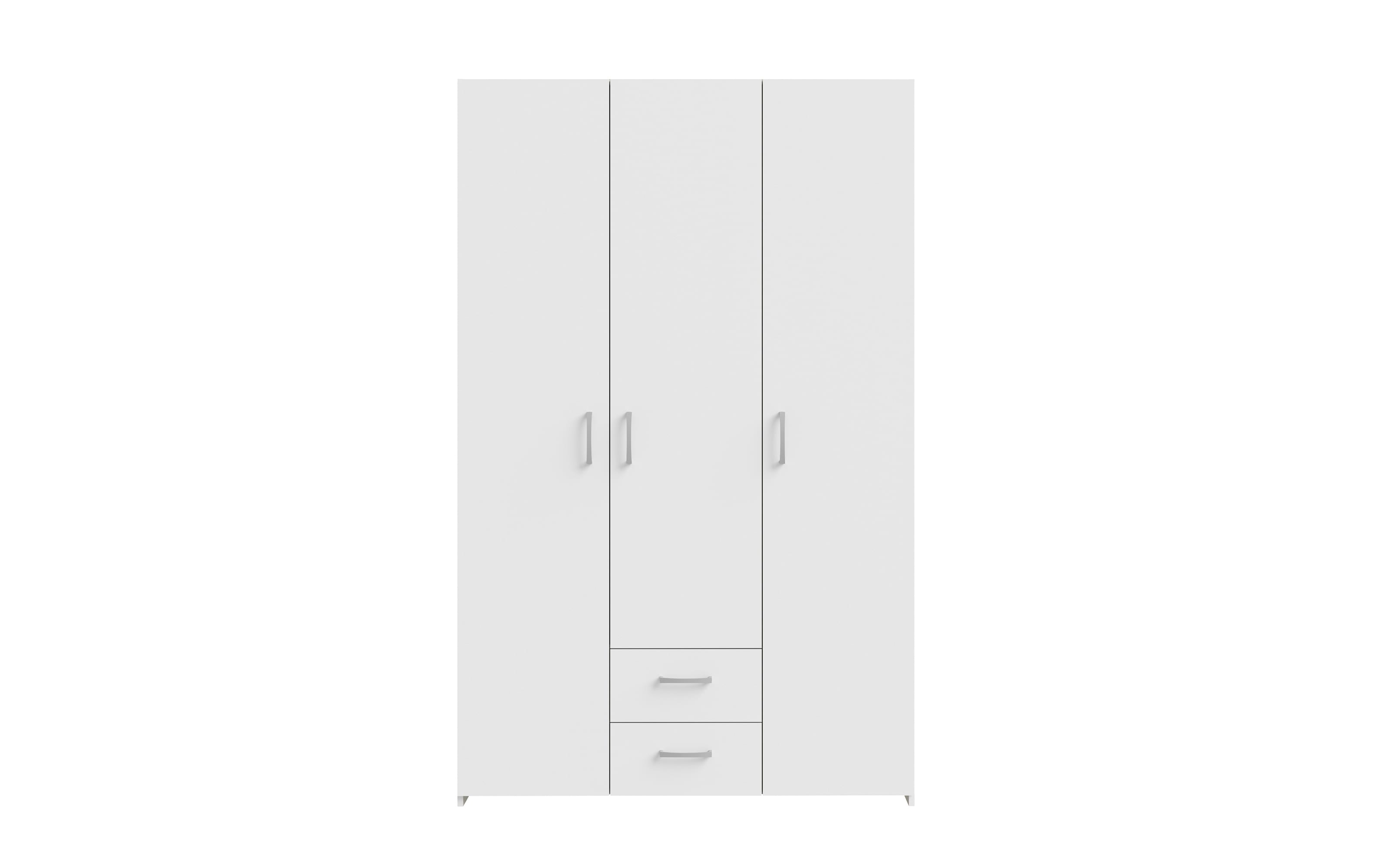 Kleiderschrank Econobox, weiß, 119,4 x 190,5 cm