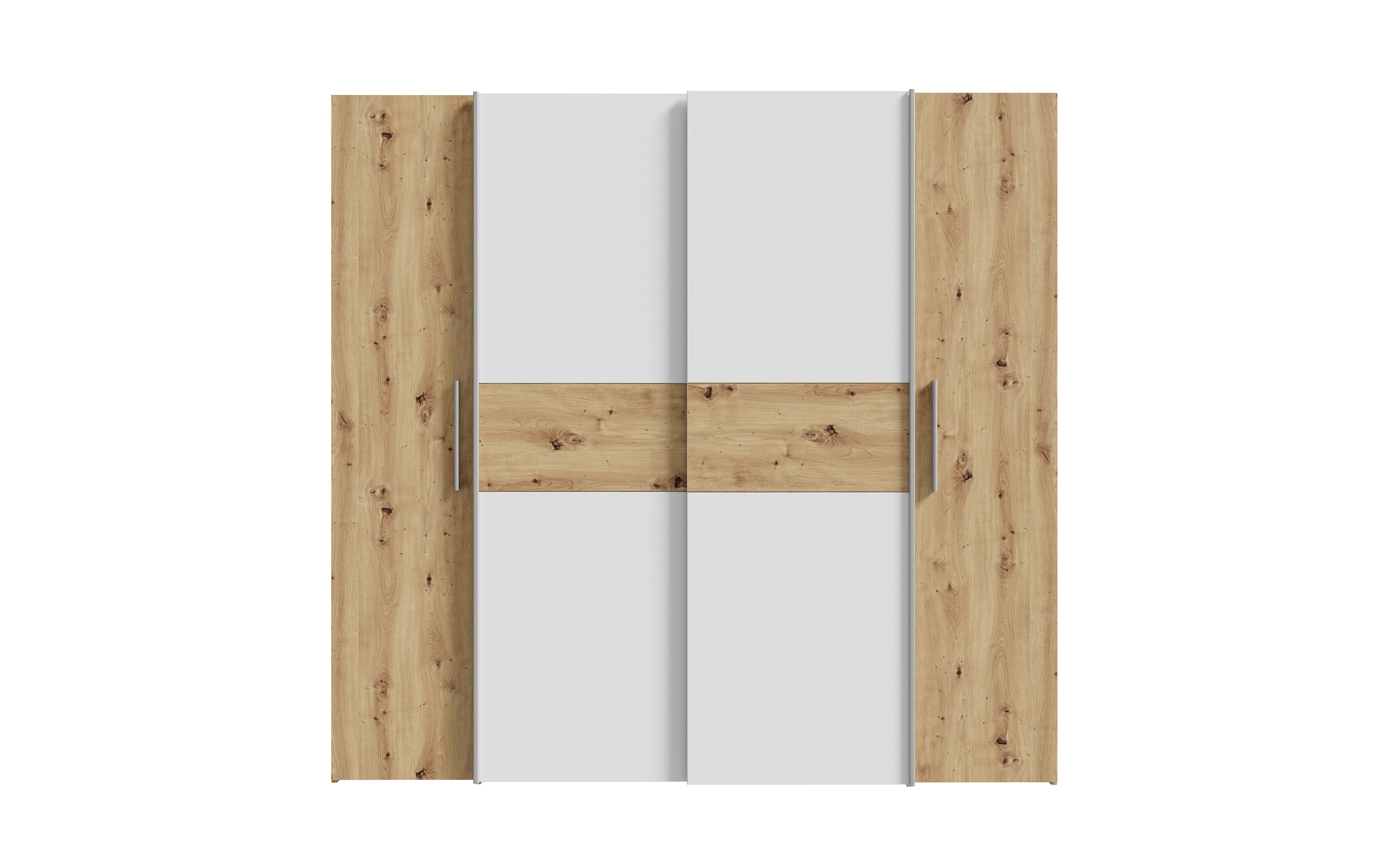 Kleiderschrank Kalixtus, Artisan Eiche-Nachbildung/weiß, 200 x 190,5 cm