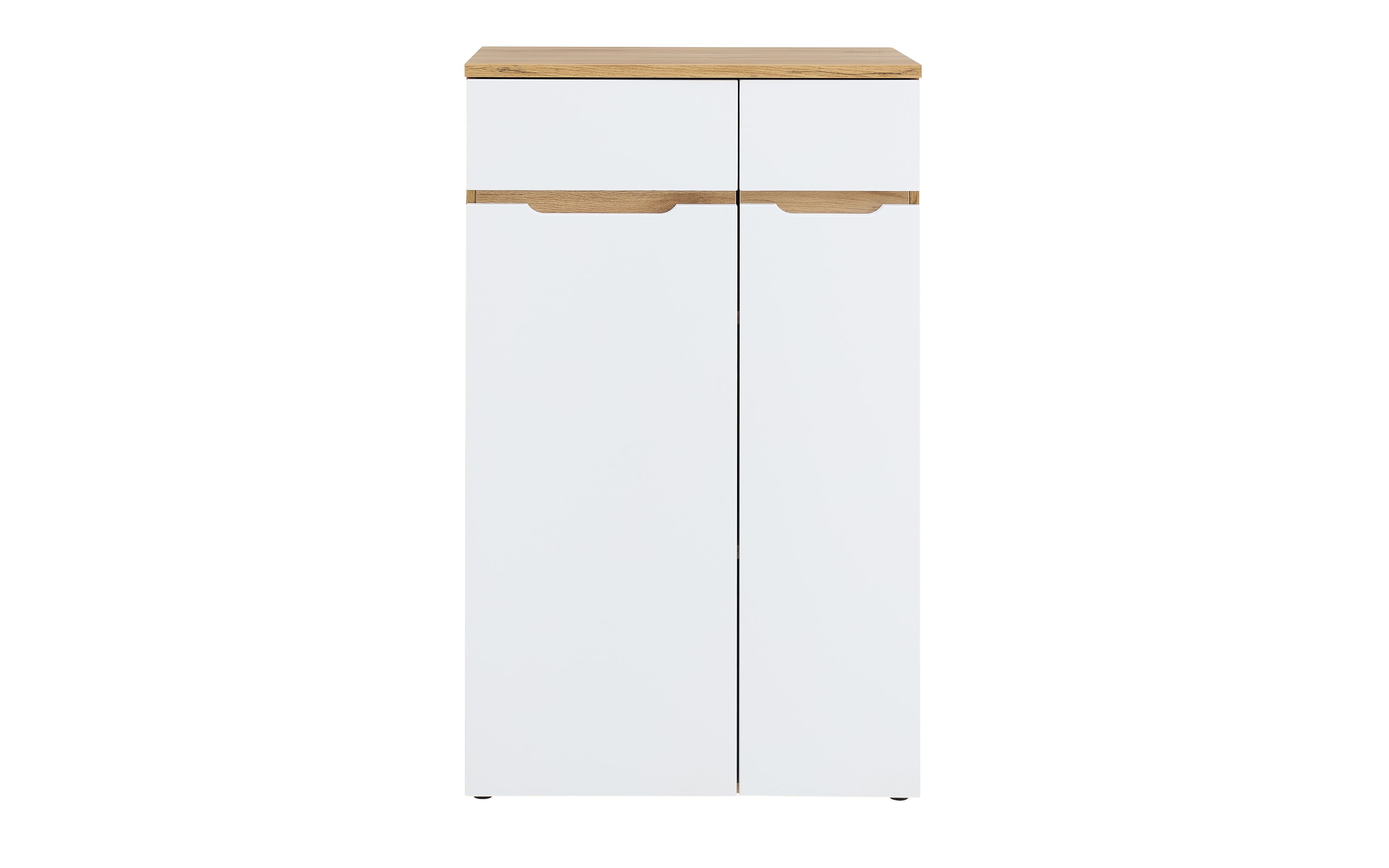 Mehrzweckschrank Clyde, Eiche-Nachbildung/weiß