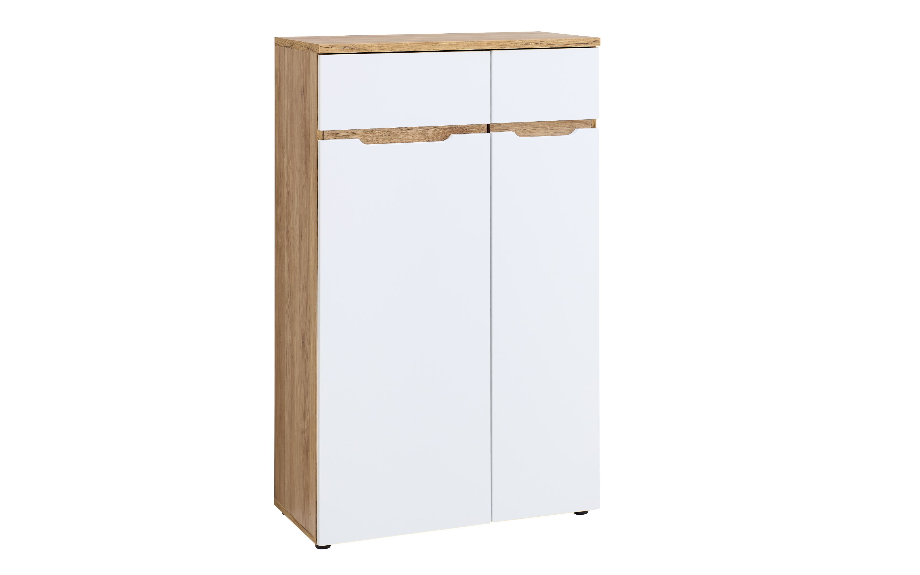 Mehrzweckschrank Clyde, Eiche-Nachbildung/weiß