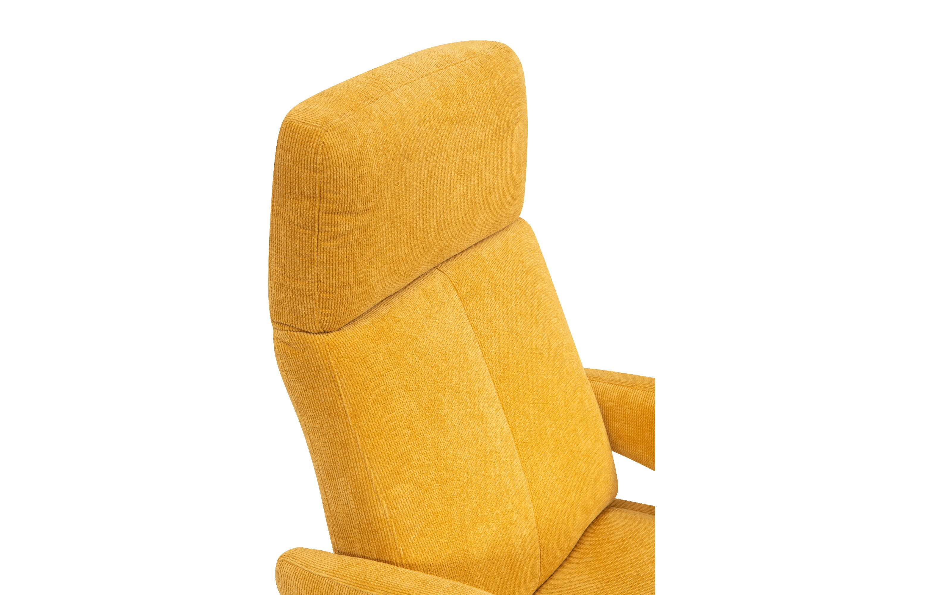 Sessel 8065, gelb, inkl. manuelle Verstellung