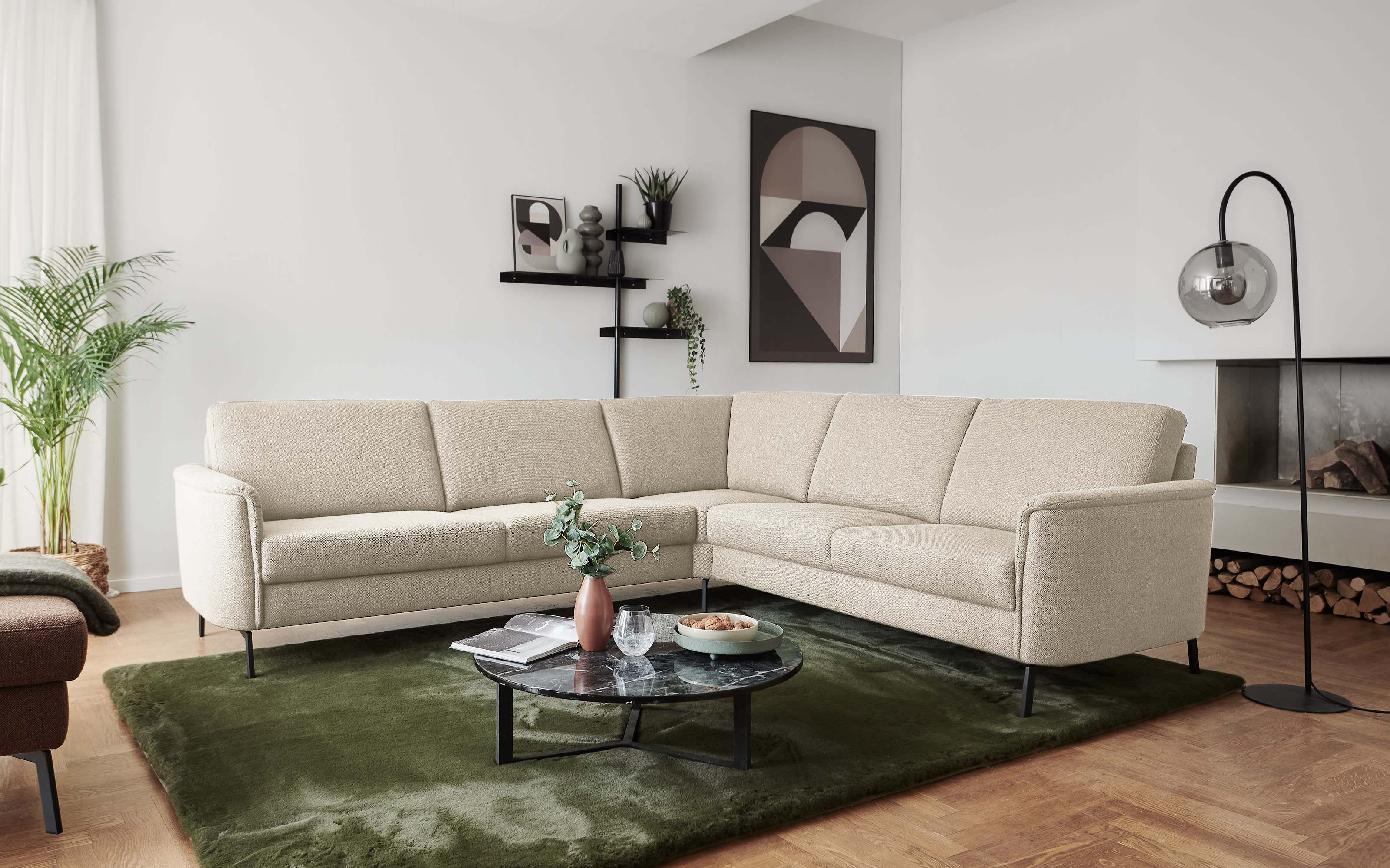 Ecksofa Karim, natur