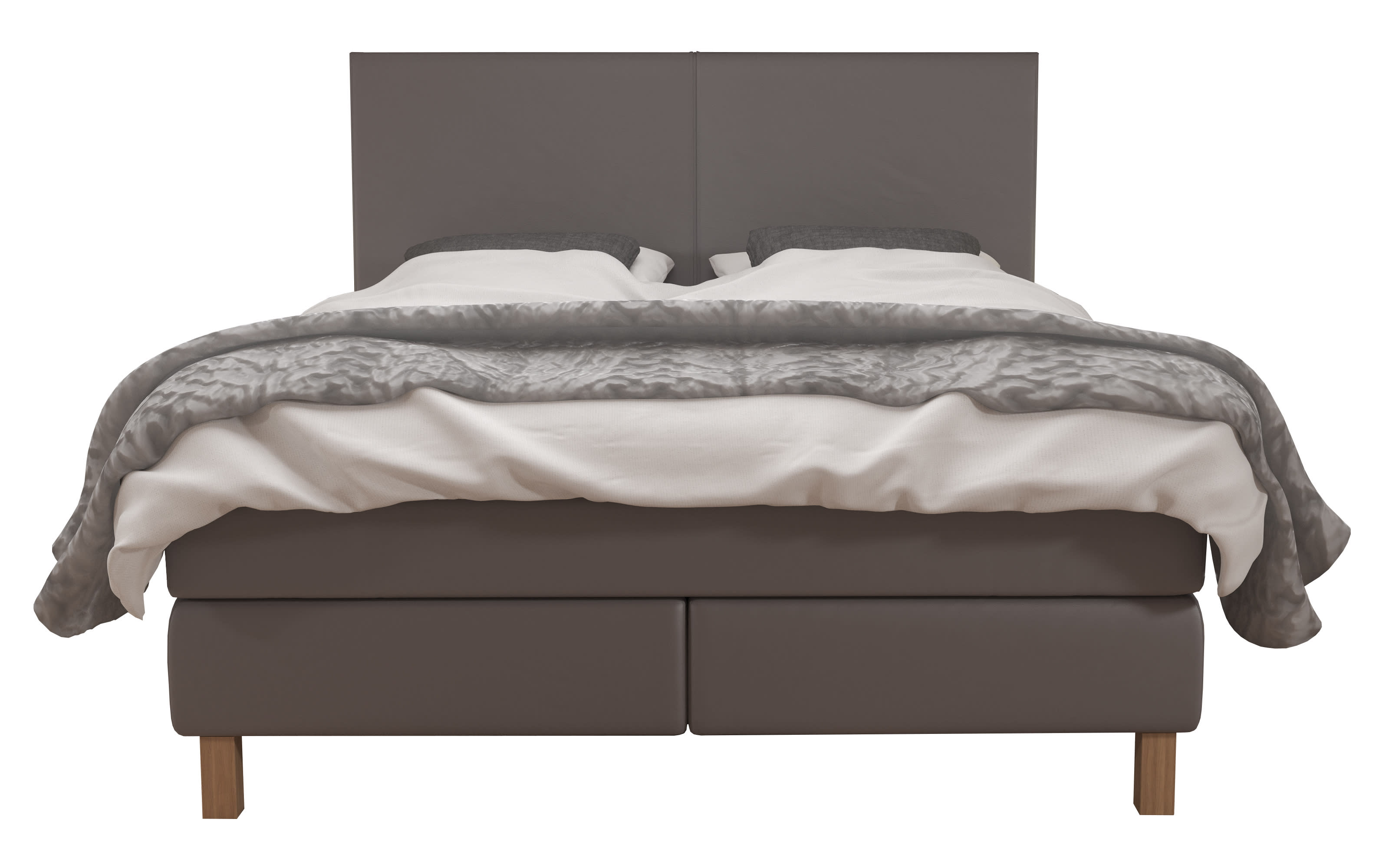 Boxspringbett Gap, taupe, 180 x 200 cm, Härtegrad 3 und 4