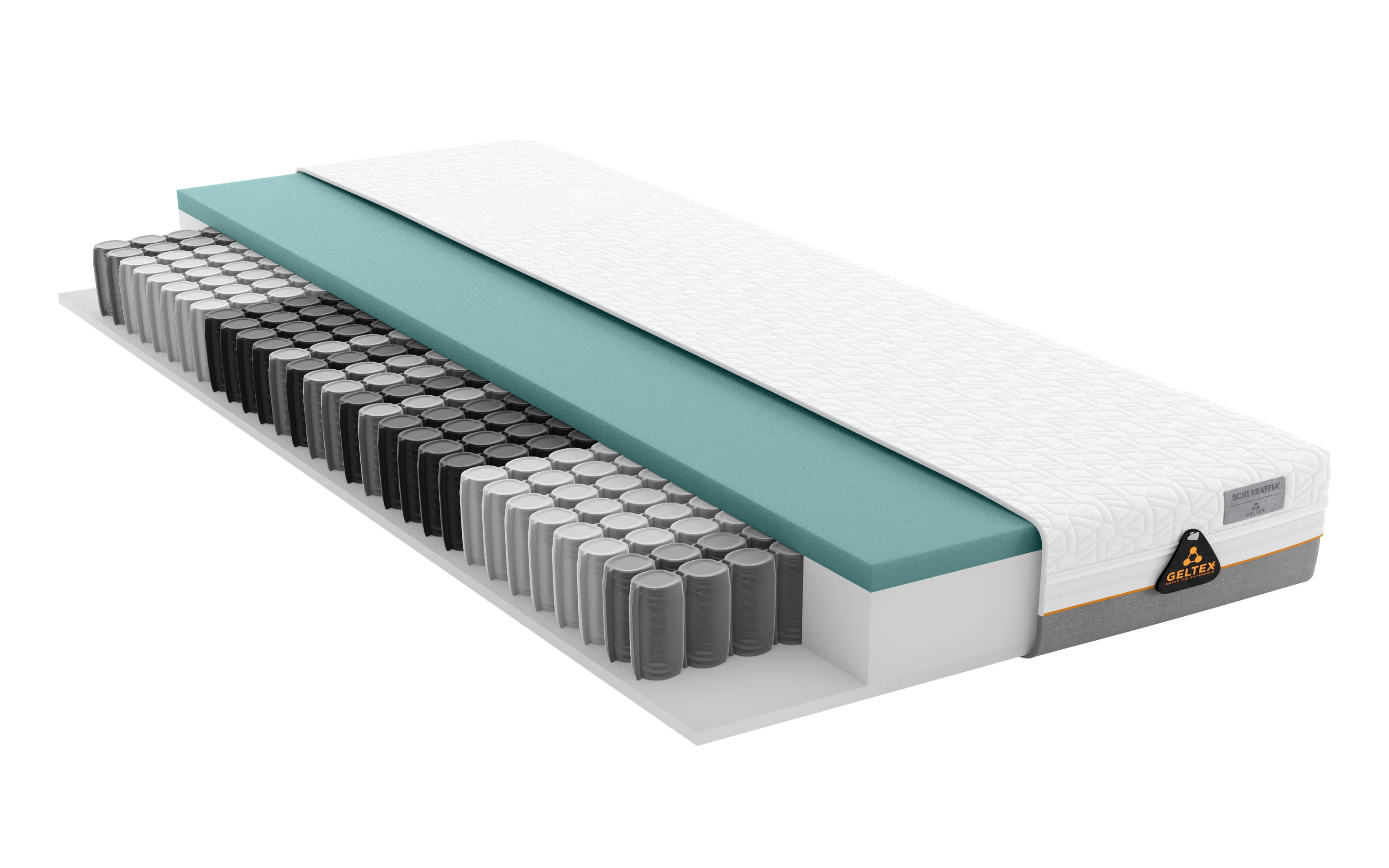 Taschenfederkern-Matratze Geltex Starline Next X7, 90 x 200 cm, H2
