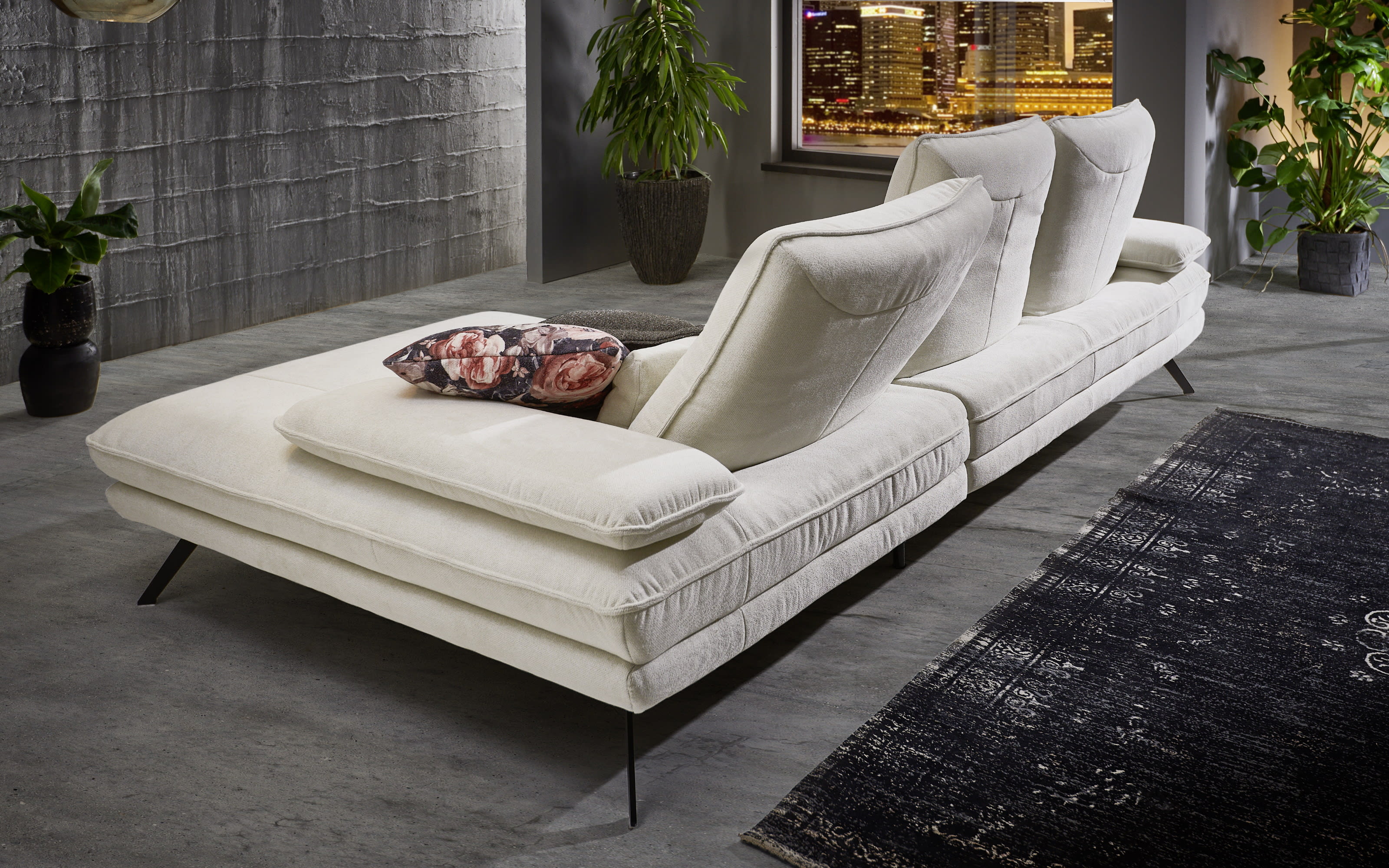 Wohnlandschaft HU-HP22075, beige, inkl. Funktionen