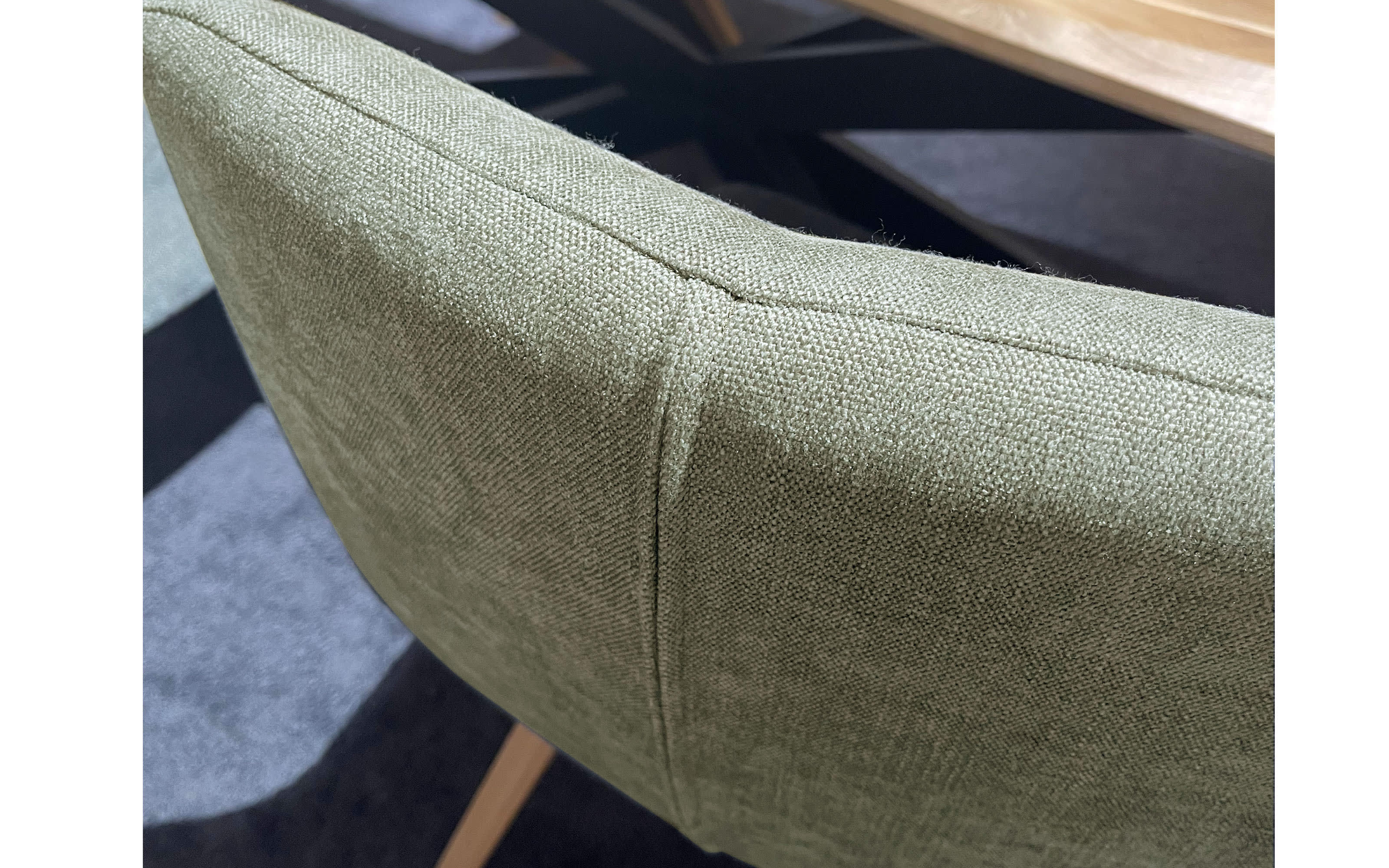 Stuhl Russel, Eiche geölt, green