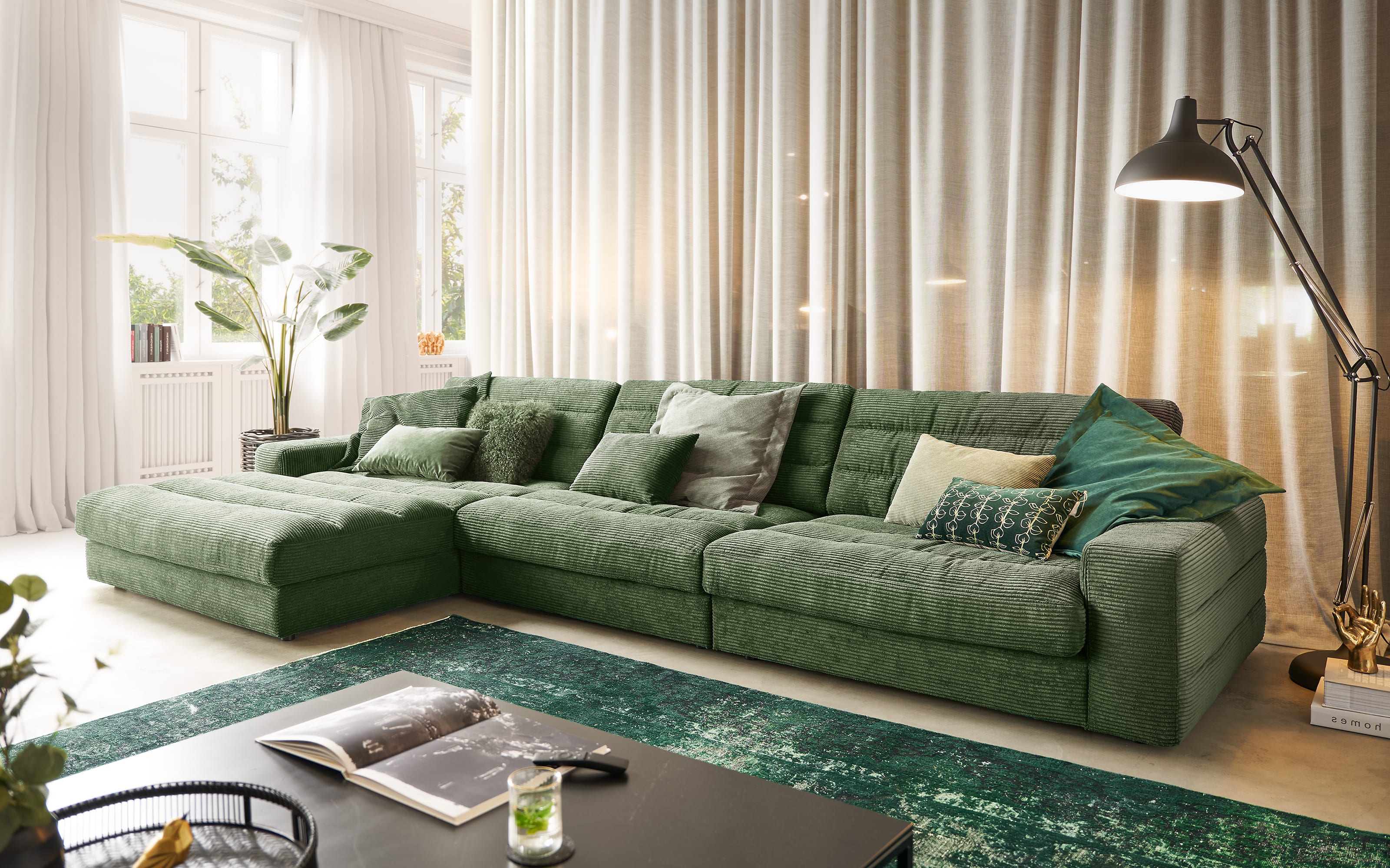 Ecksofa Spalato, grün