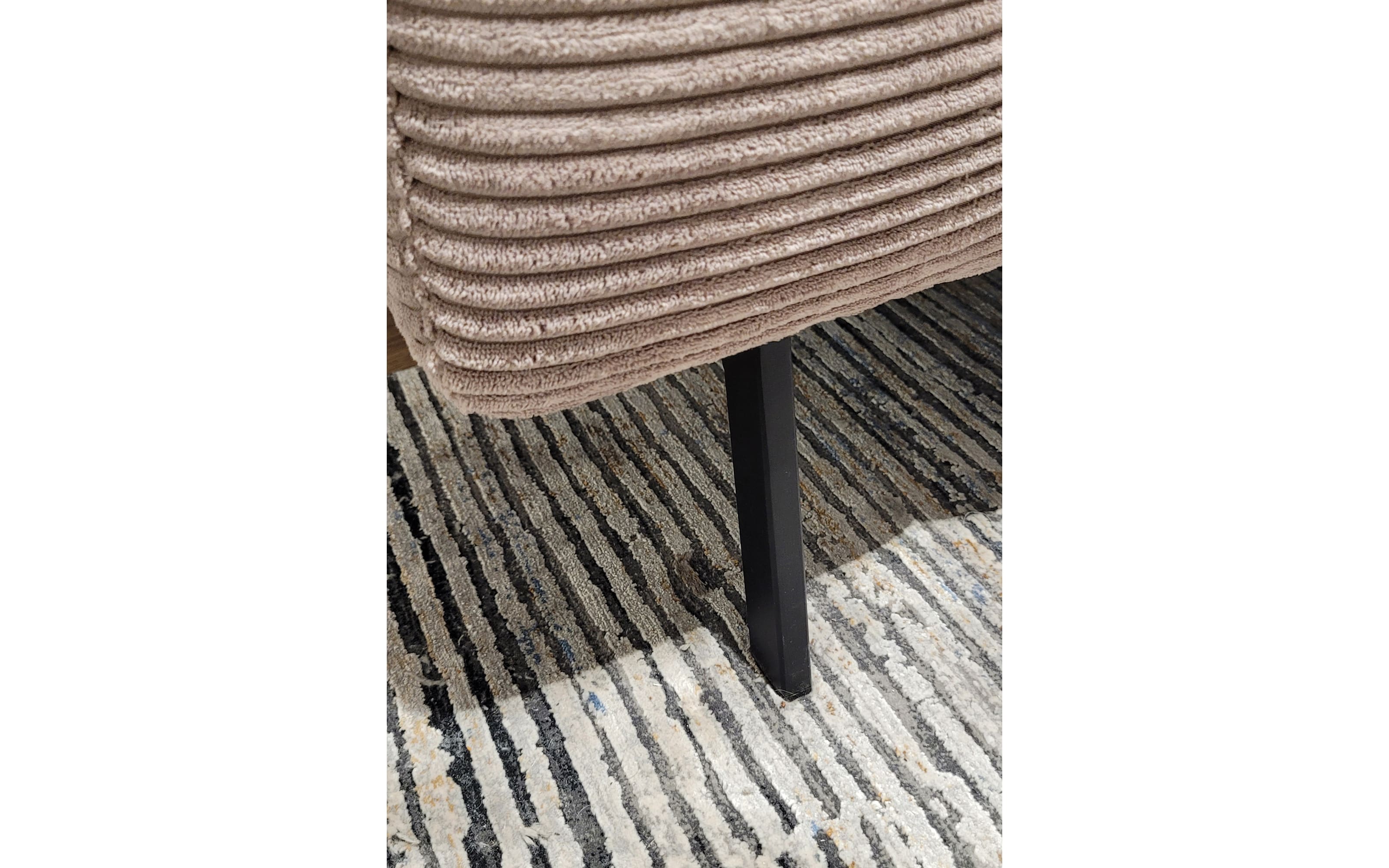 Wohnlandschaft Tossa, Cord/taupe, inkl. Kopfteilverstellung