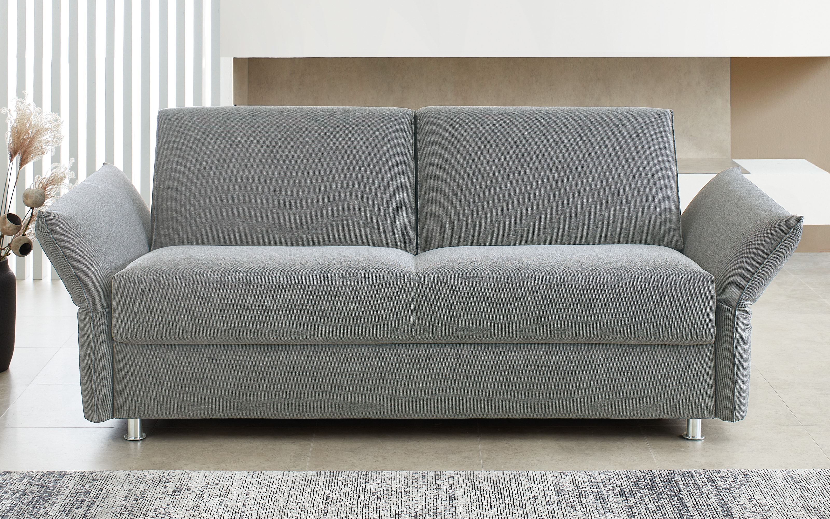 Schlafsofa Lina, mint, 140 x 200 cm, mit kappbaren Armlehnen