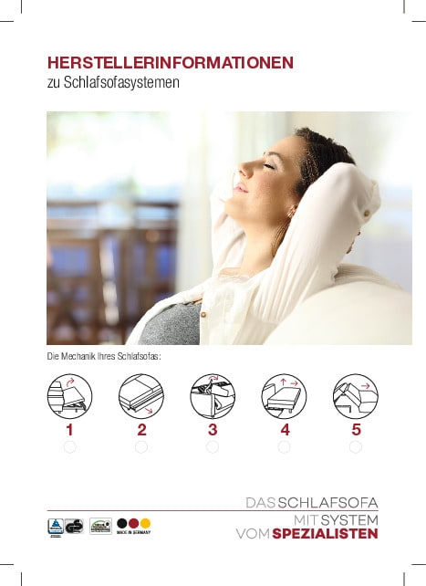 Schlafsofa Messina, grau, inkl. Bettkasten