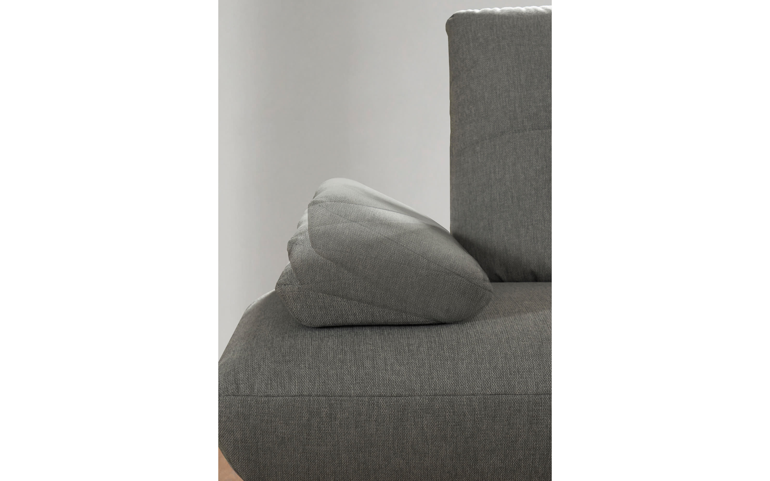 Ecksofa Dover Plus, grau, inkl. Schwenkrücken