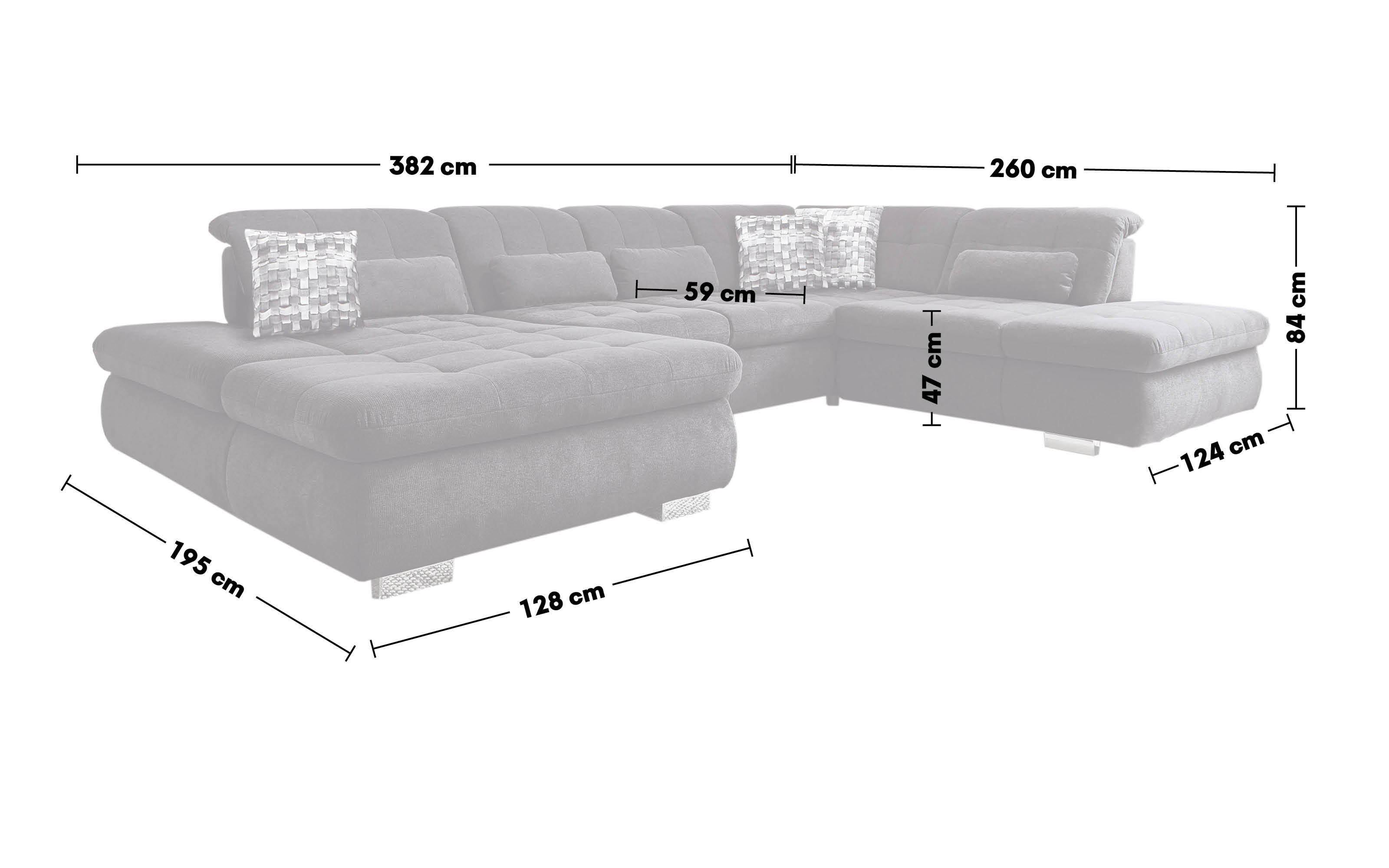 schwarz online Hardeck kaufen Wohnlandschaft bei MP-IN17004,