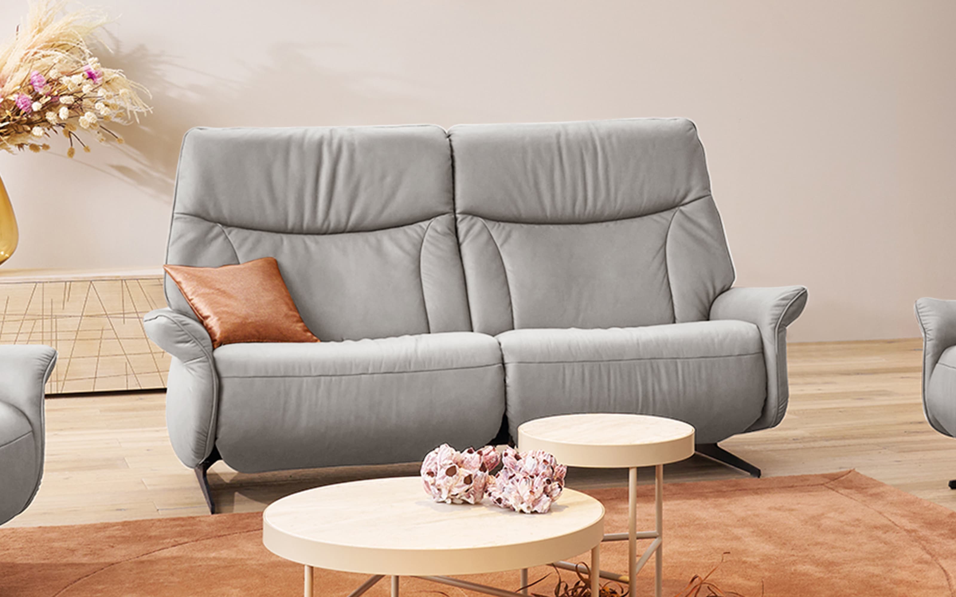 Sofa Varia, grau, inkl. Cumuly-Comfort Funktion