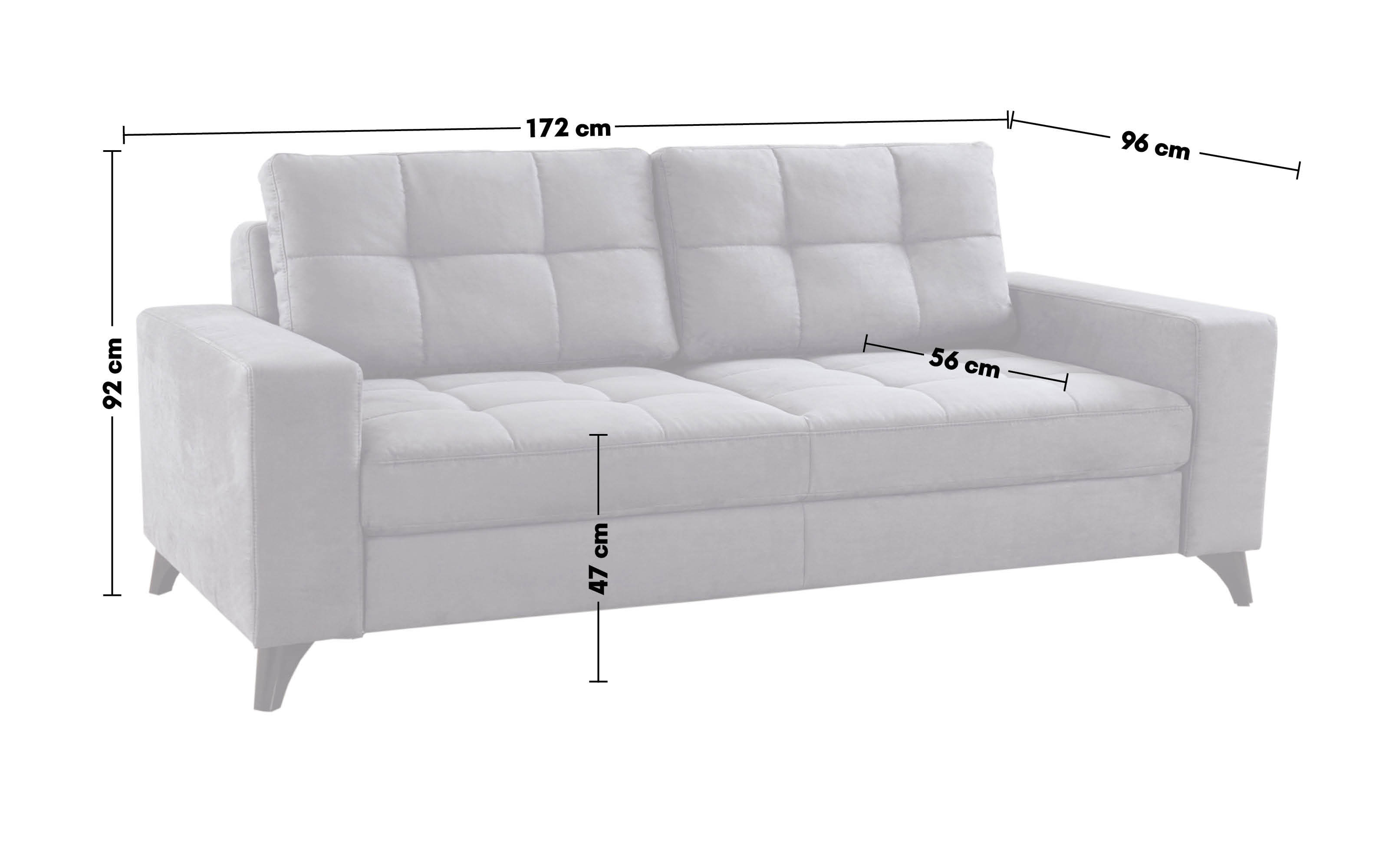 Schlafsofa Systemo Trend in grau, mit Funktion