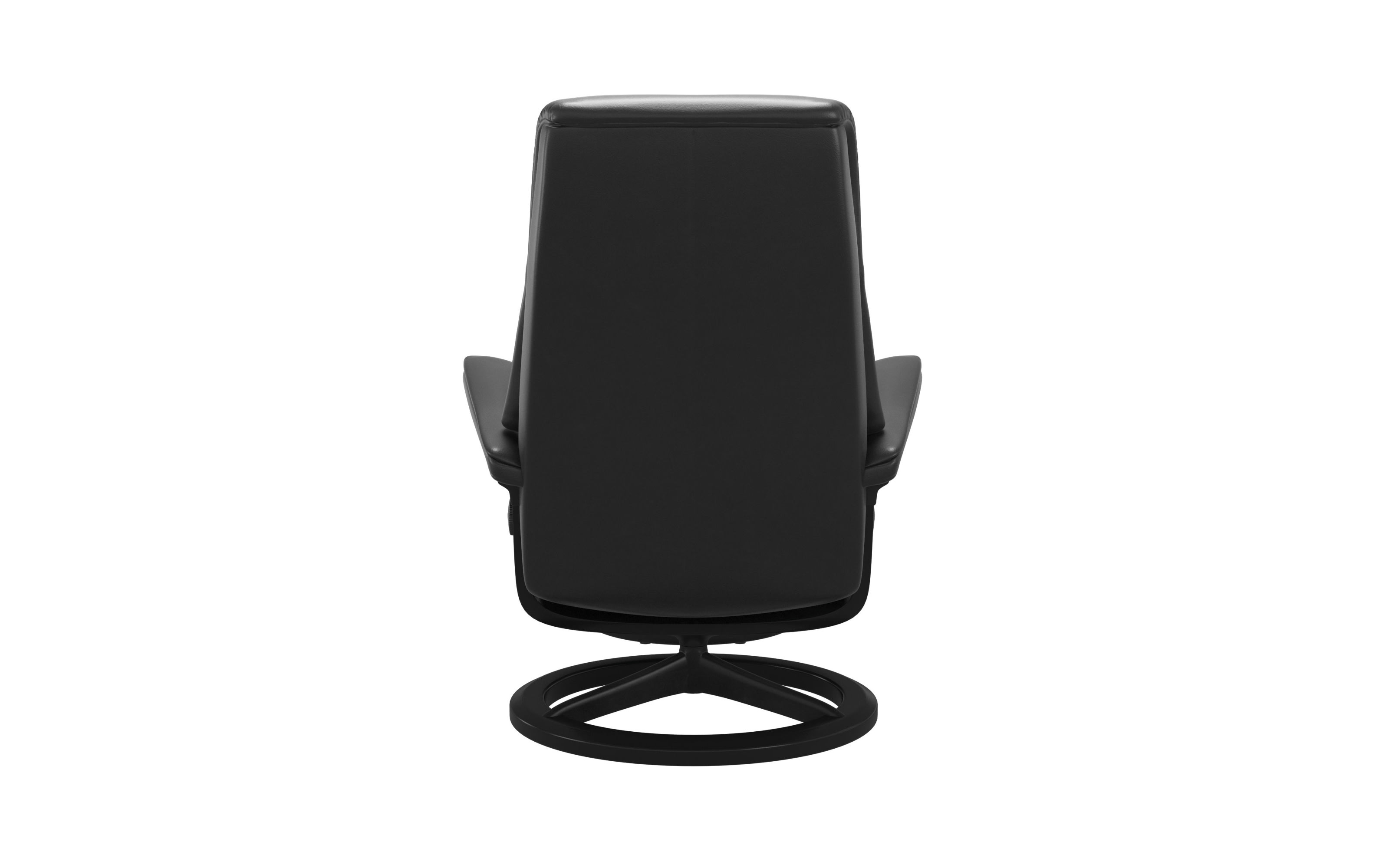 Leder Ruhesessel View (M) in Pioneer Black, Signature Black Gestell