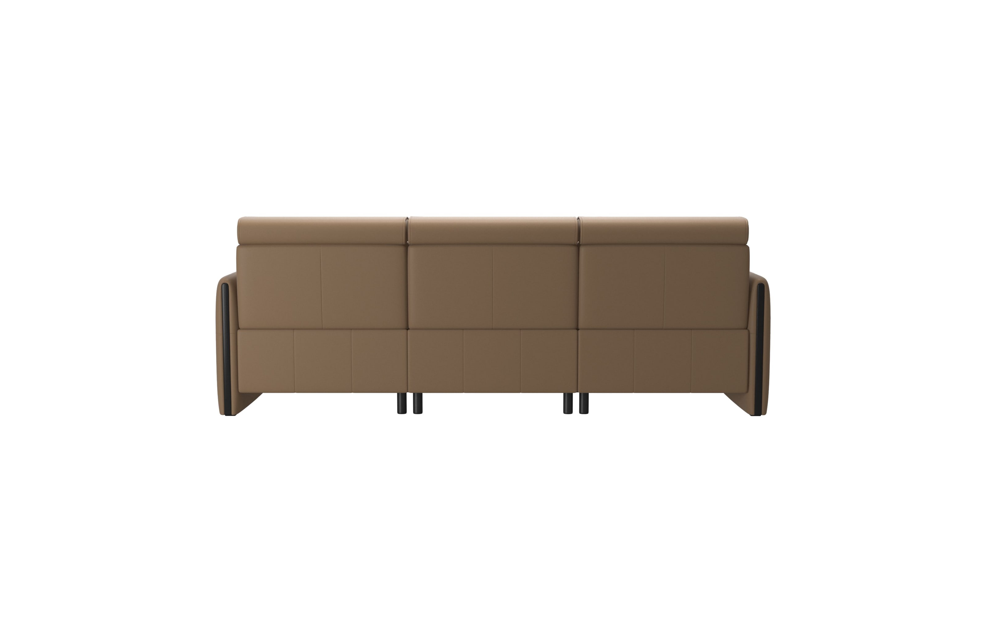 Leder Wohnlandschaft Emily, Paloma Almond, Longseat links