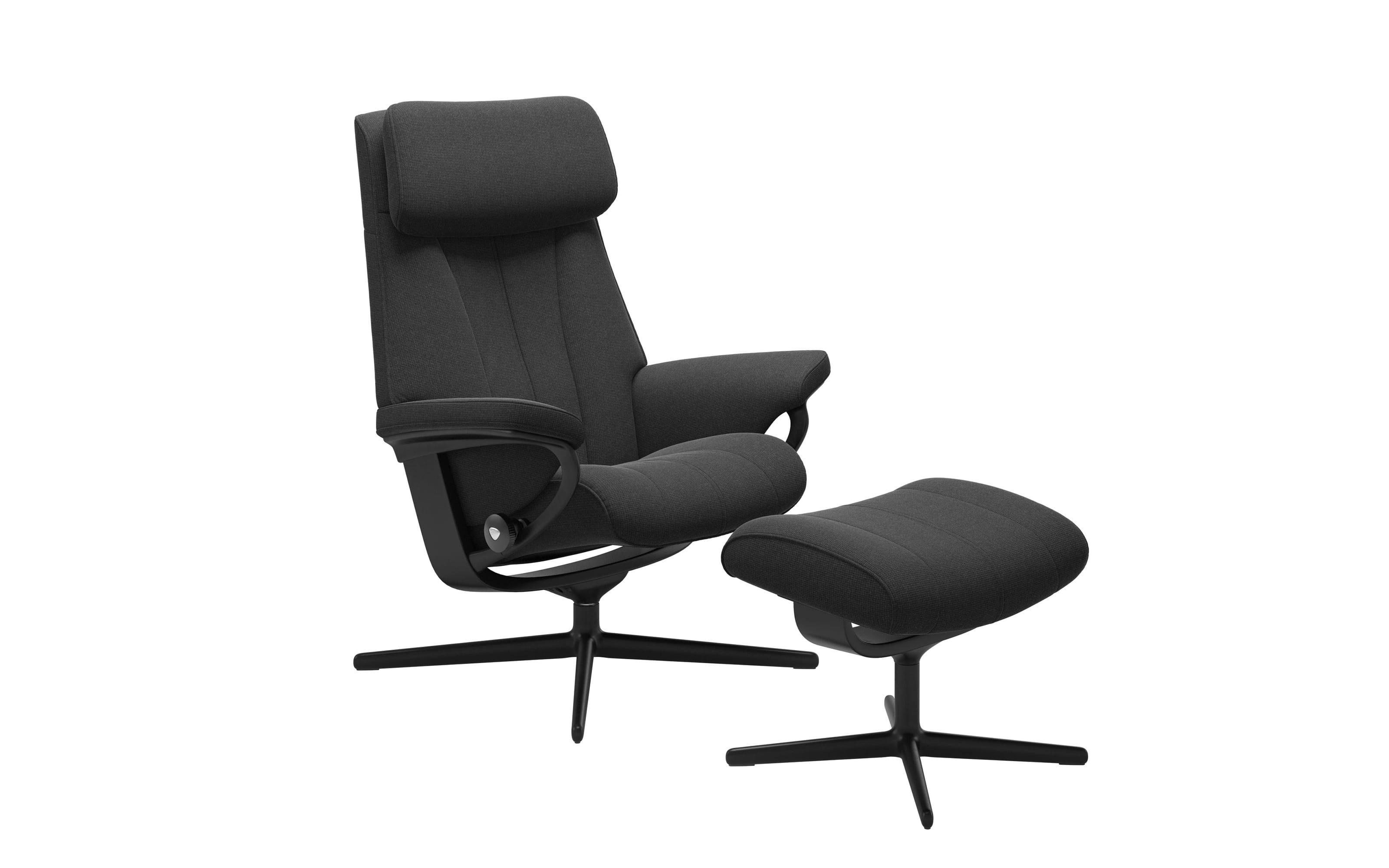 Ruhesessel Paul M, braun, inkl. Hocker