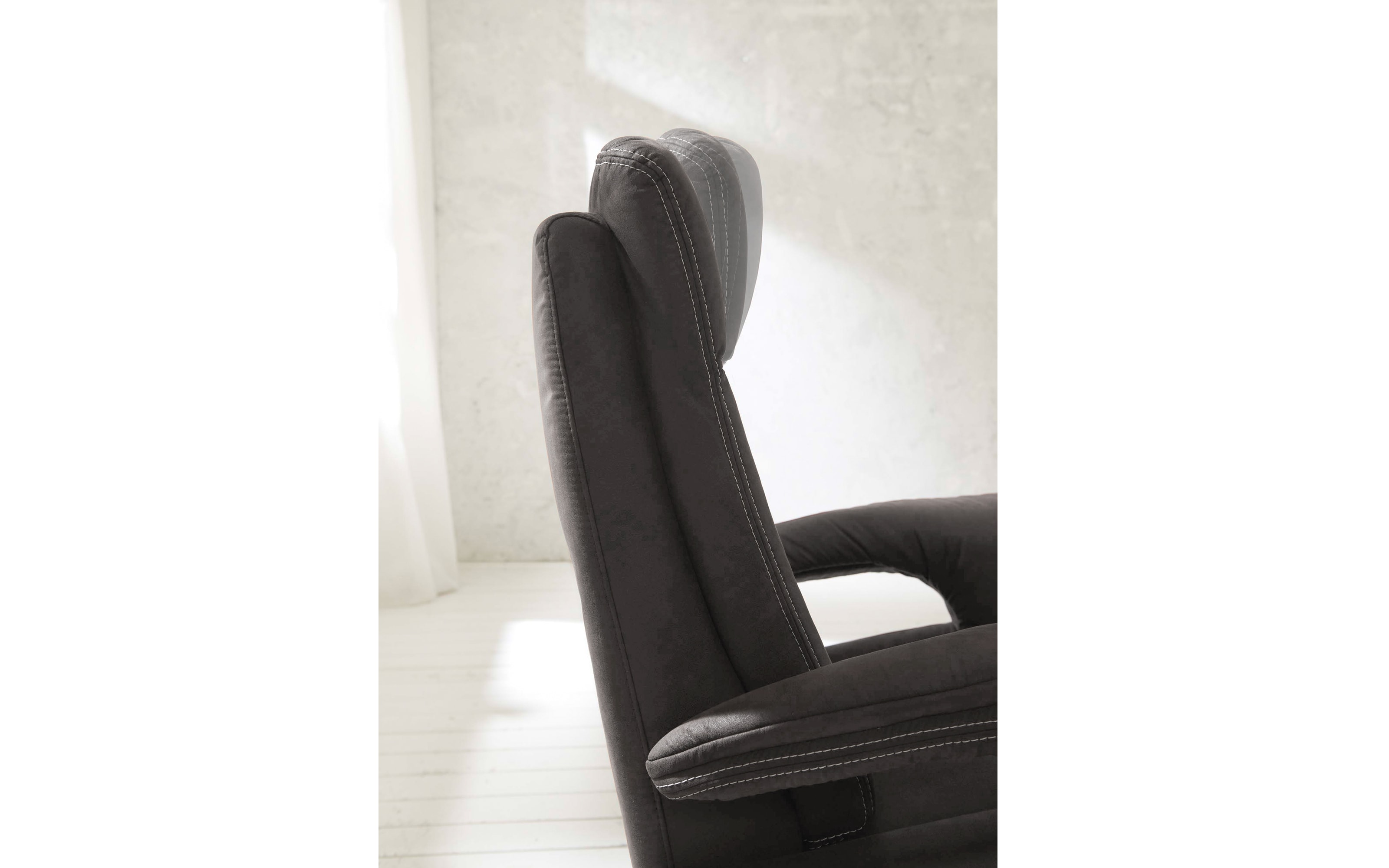 Sessel, grau, inkl. manueller Relaxfunktion