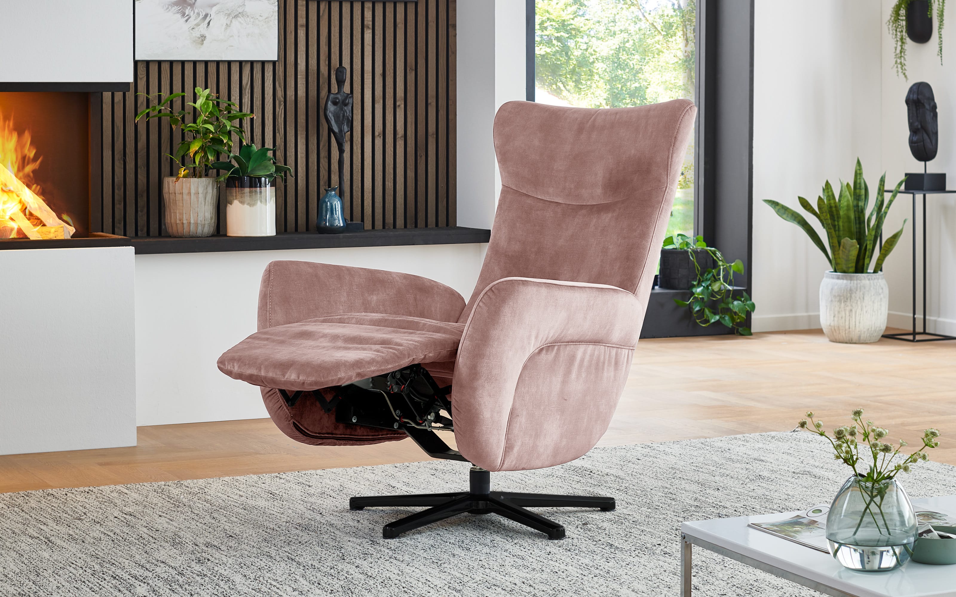 Sessel ZE-RS20038, rose, inkl. Funktionen