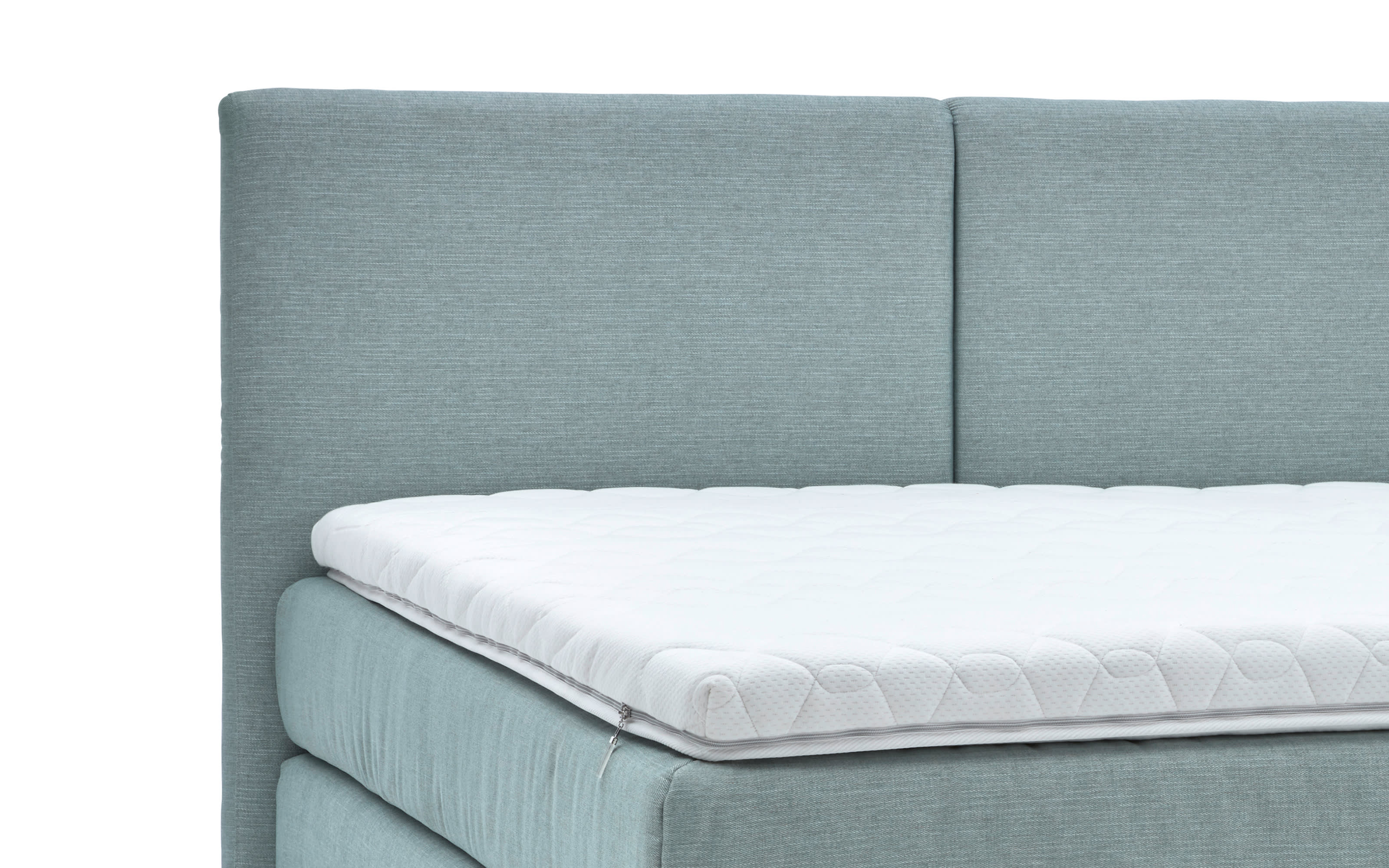 Boxspringbett Elias, Platin grau, 180 x 200 cm