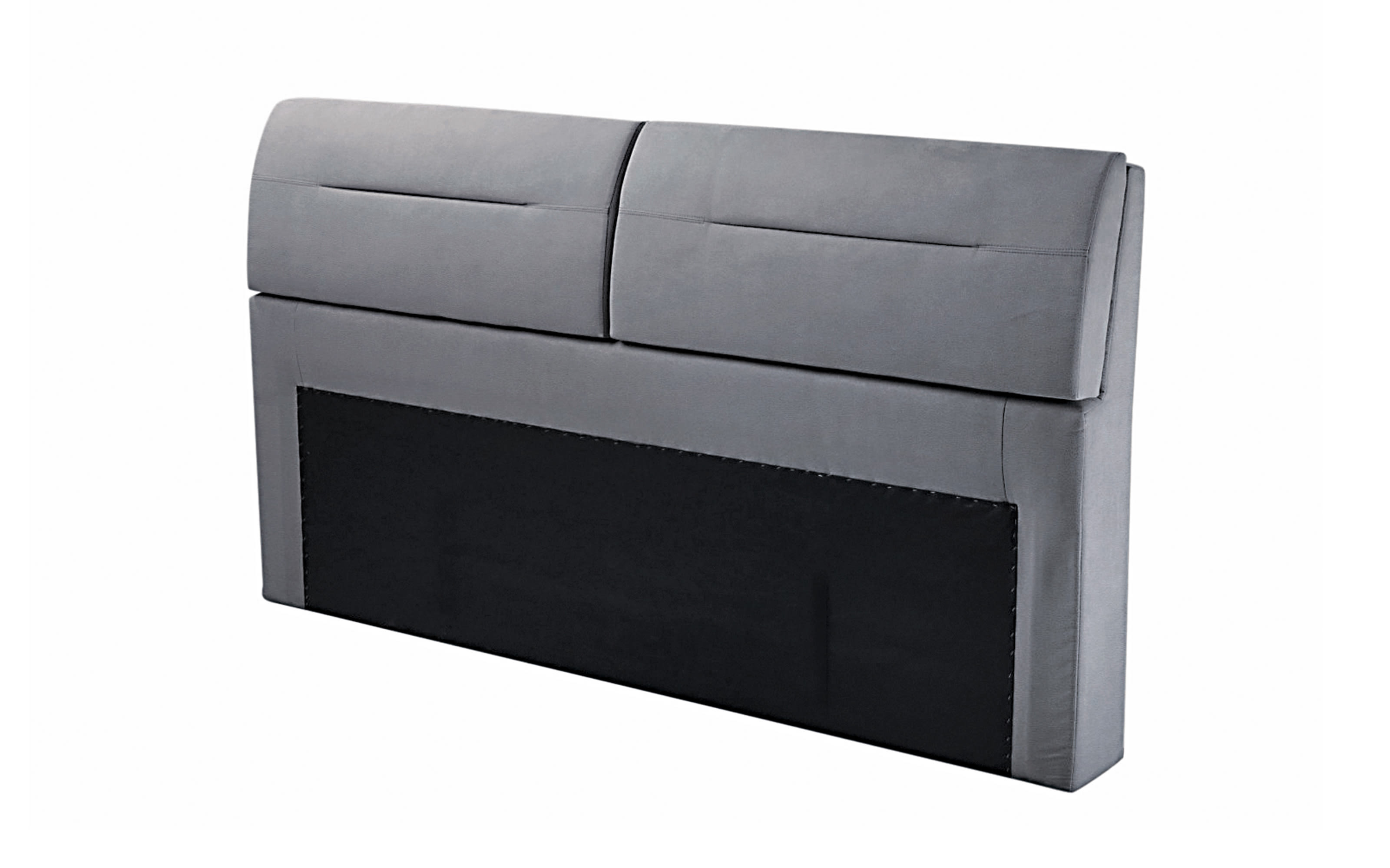 Boxspringbett Diamanti, anthrazit, 160 x 200 cm, Härtegrad 3