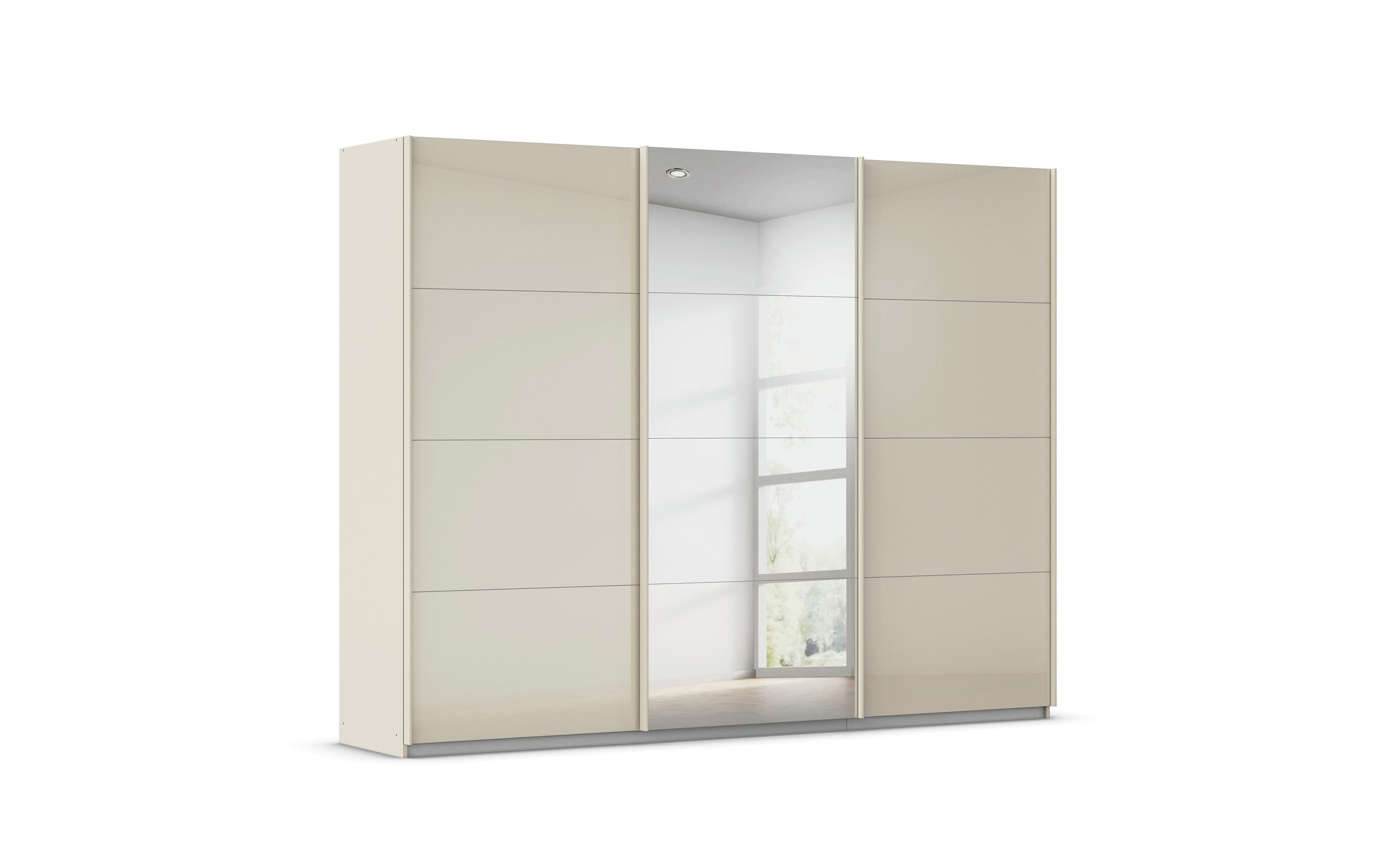 Schwebetürenschrank Kulmbach, champagner, 271 x 210 cm