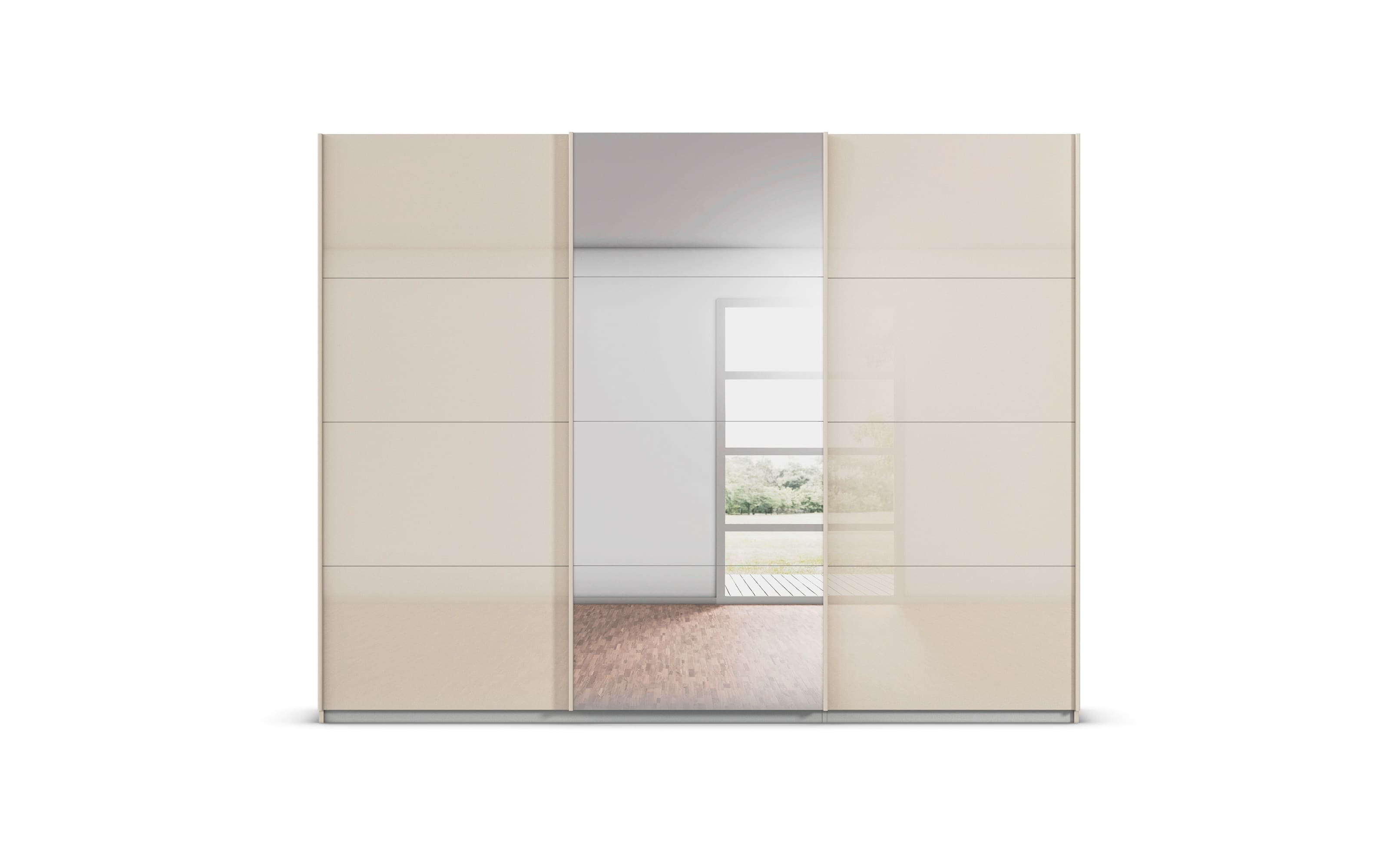 Schwebetürenschrank Kulmbach, champagner