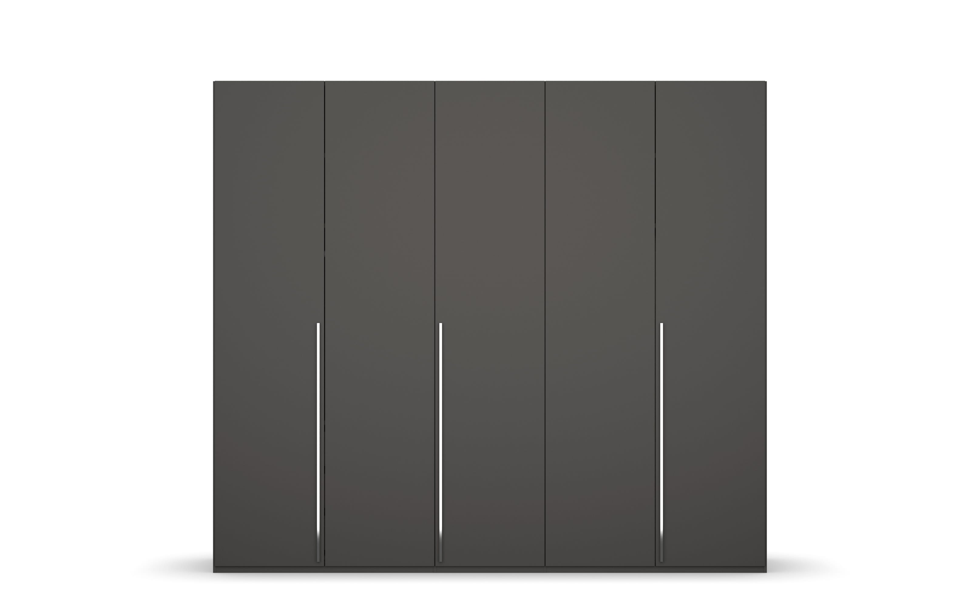 Drehtürenschrank Montclar, graphit, 251 x 223 cm