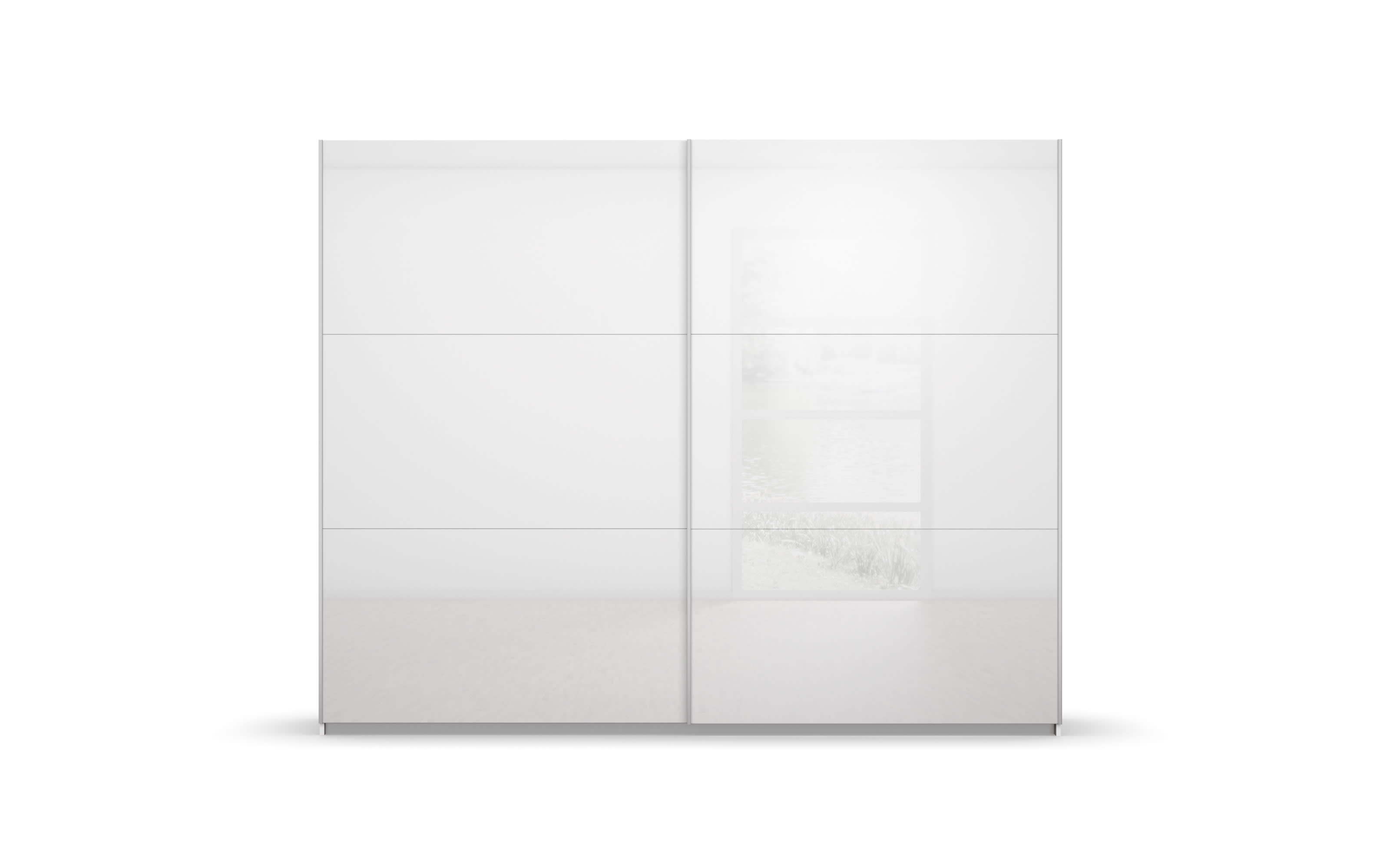 Schwebetürenschrank Lelia, weiß, 261 x 210 x 59 cm