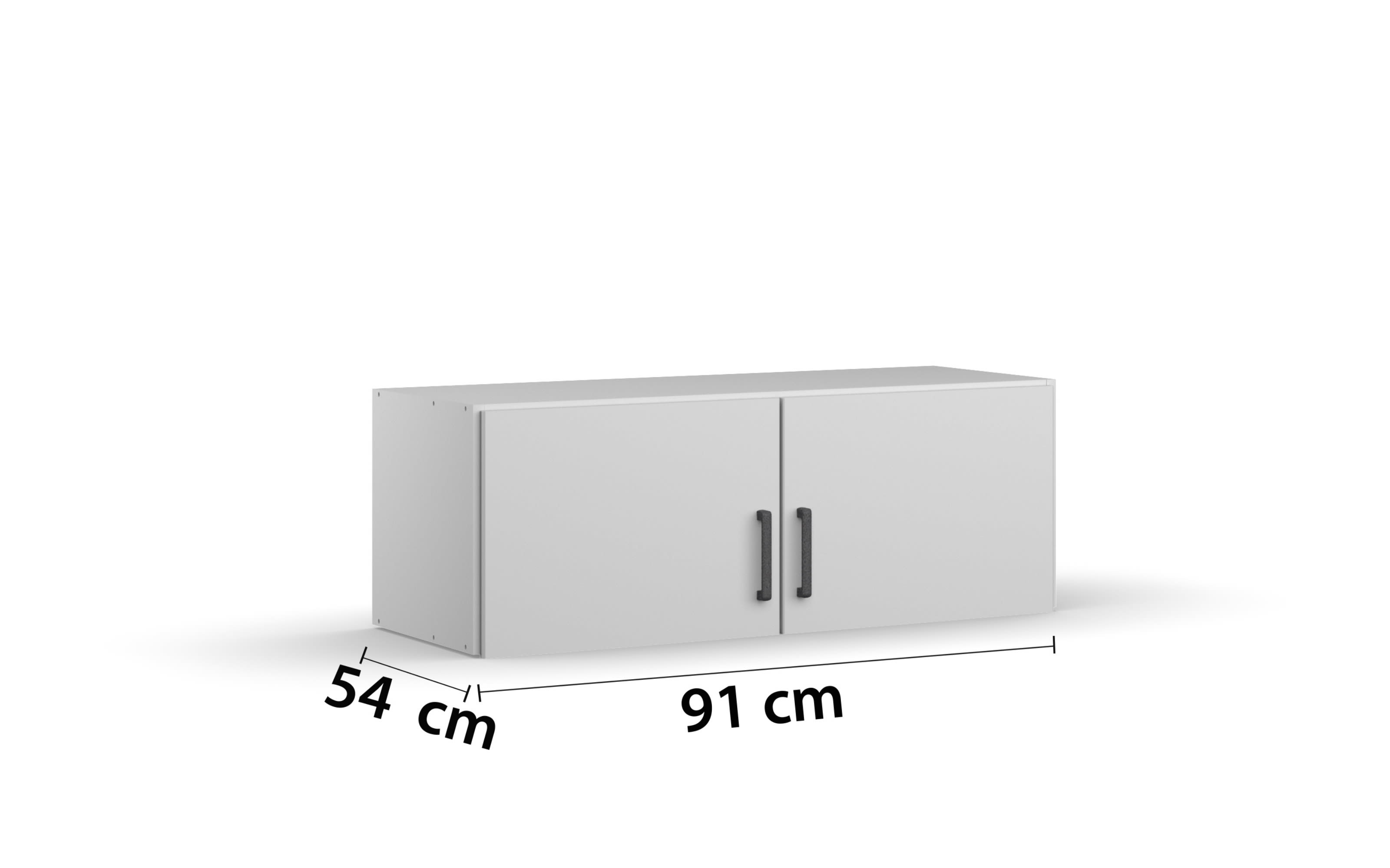 Aufsatzschrank 3351 Allrounder, alpinweiß, 91 x 39 cm