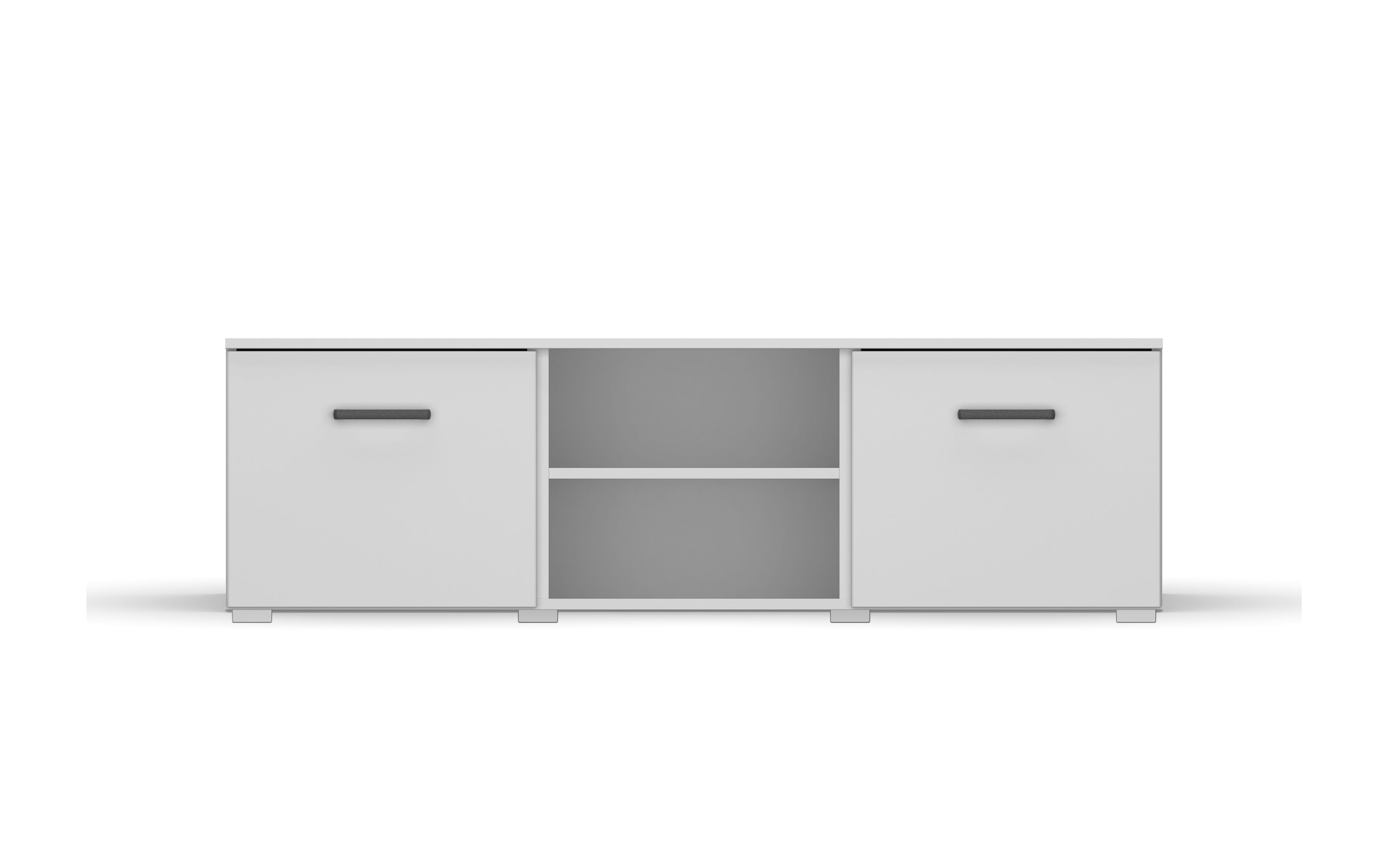TV-Element 6S01 Allrounder, alpinweiß, 2-türig, 140 x 43 cm
