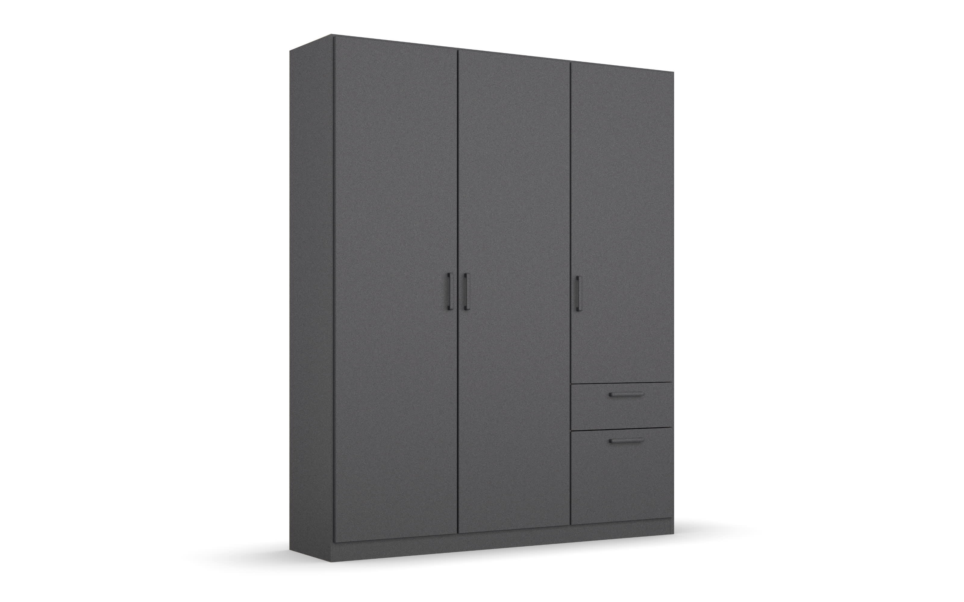 Drehtürenschrank 32Q2 Allrounder, grau, 136 x 197 cm
