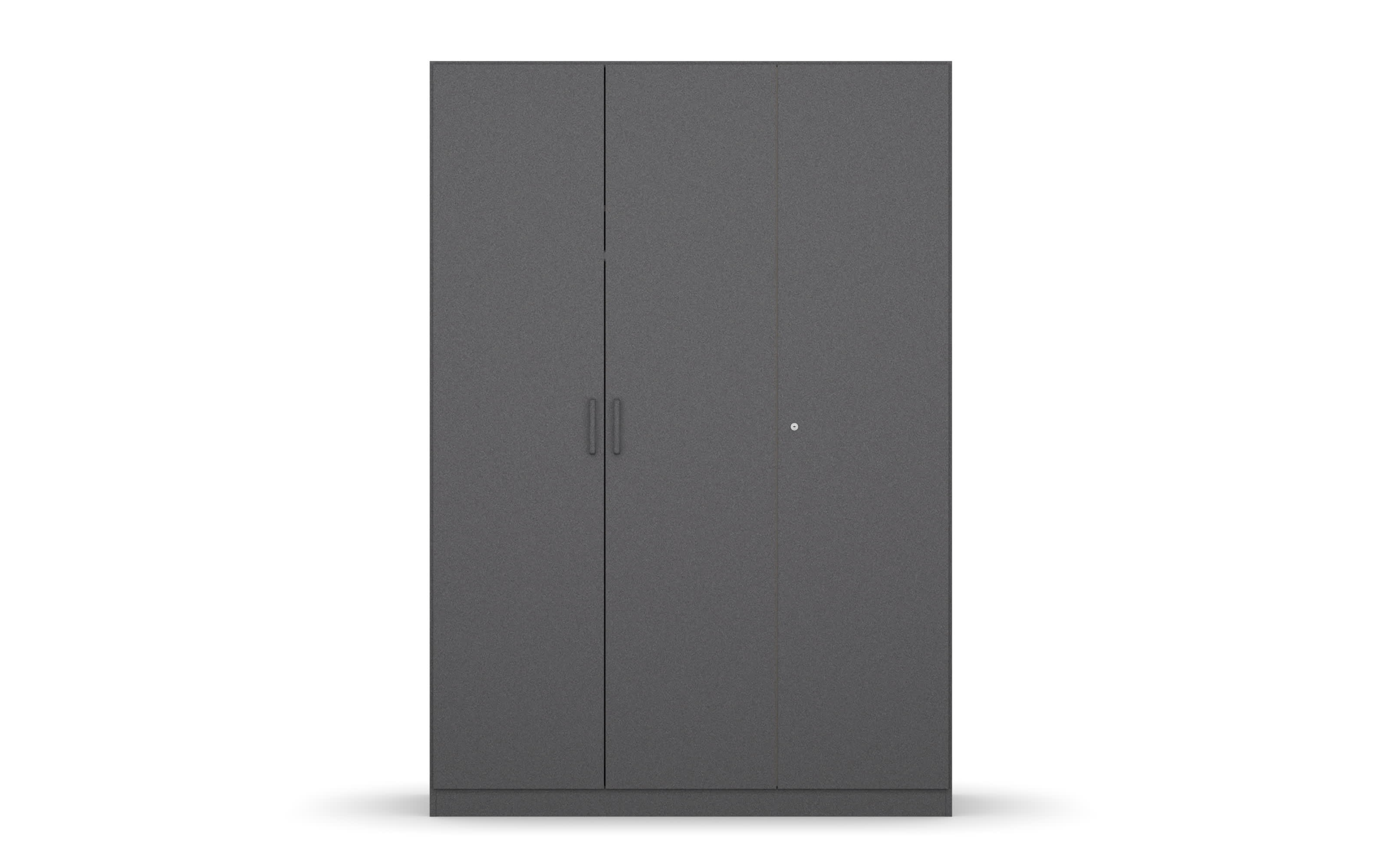 Drehtürenschrank 36A4 Allrounder, grau, 136 x 197 cm