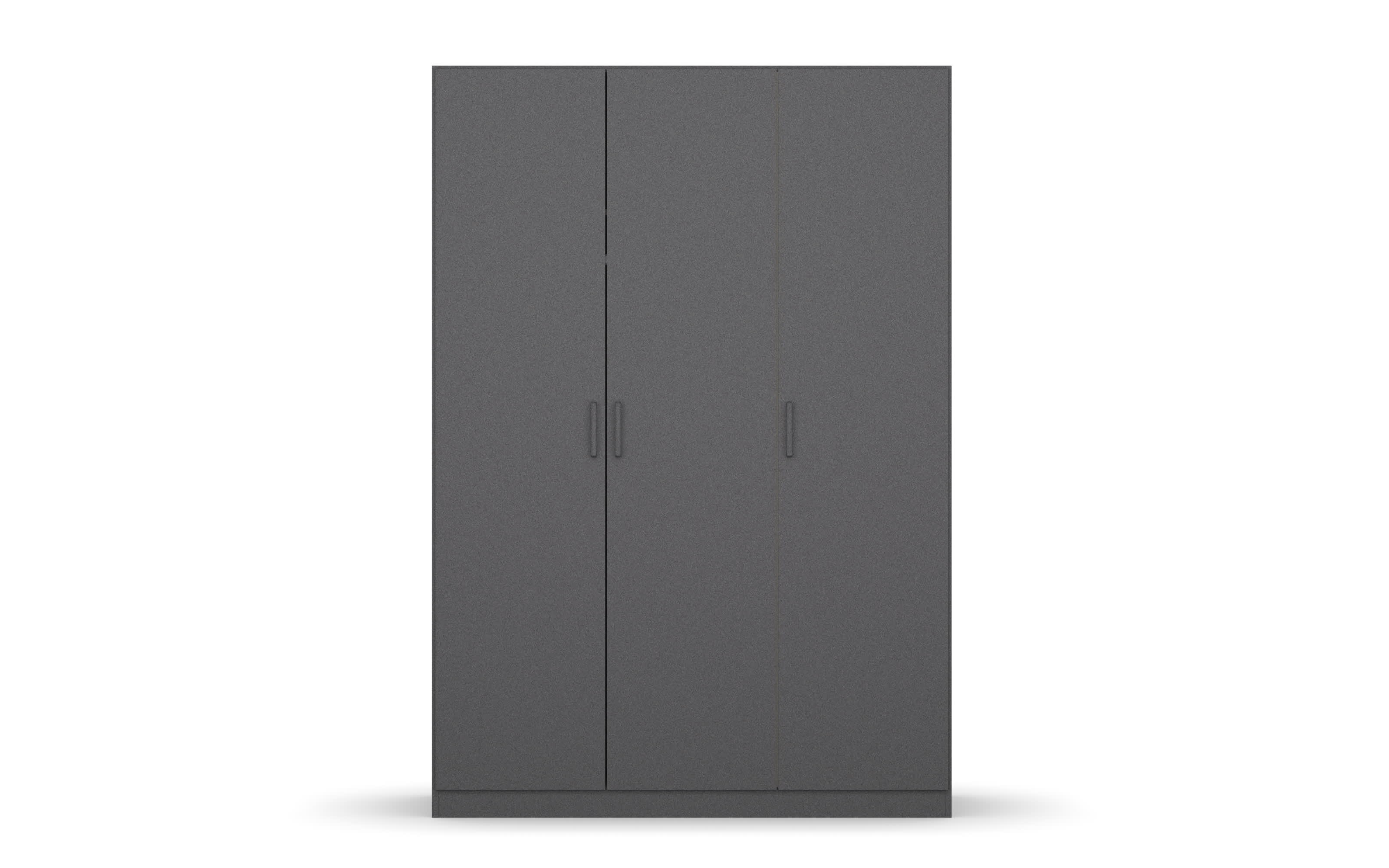 Drehtürenschrank 3732 Allrounder, grau, 136 x 197 cm 