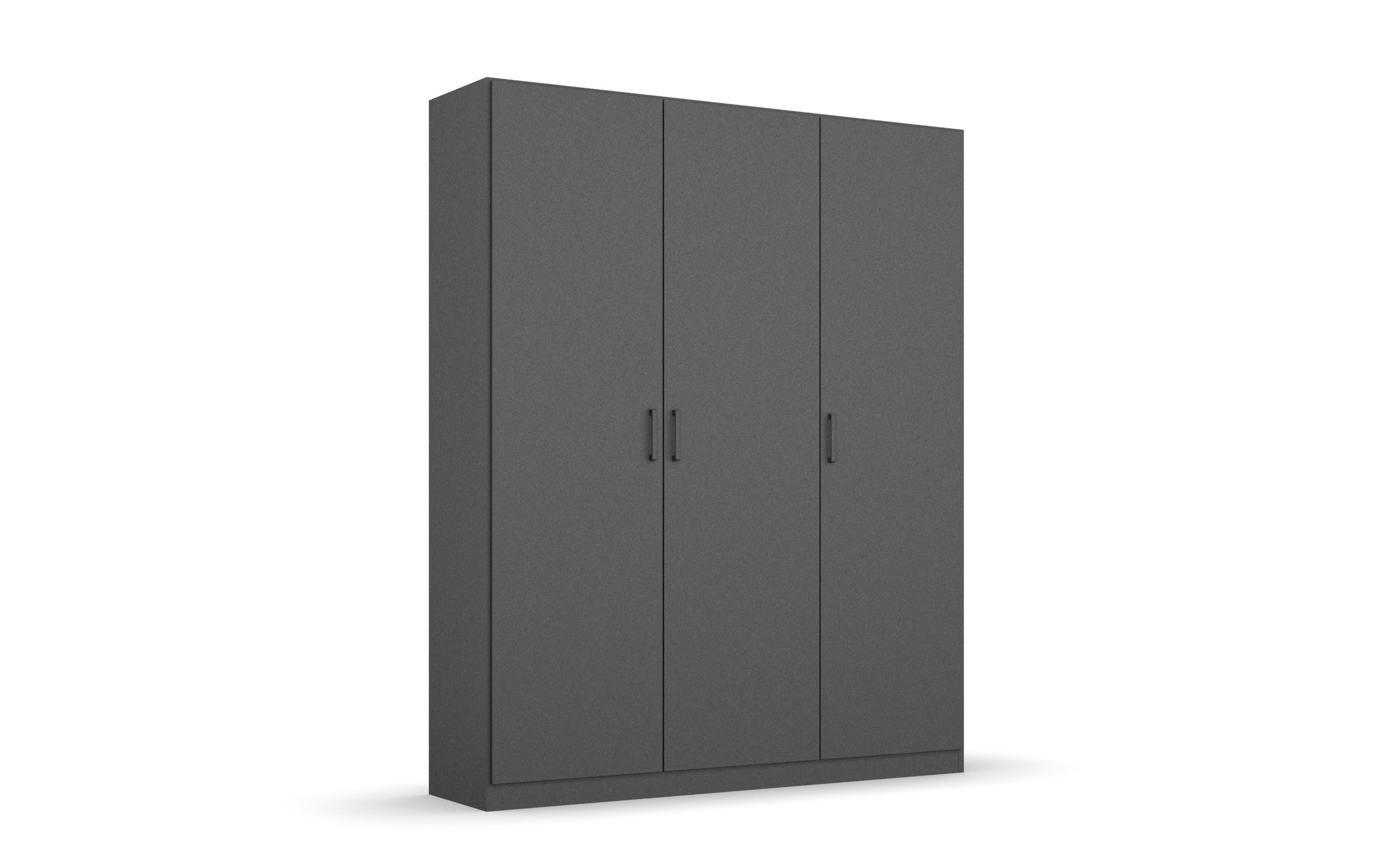 Drehtürenschrank 3732 Allrounder, grau, 136 x 197 cm 