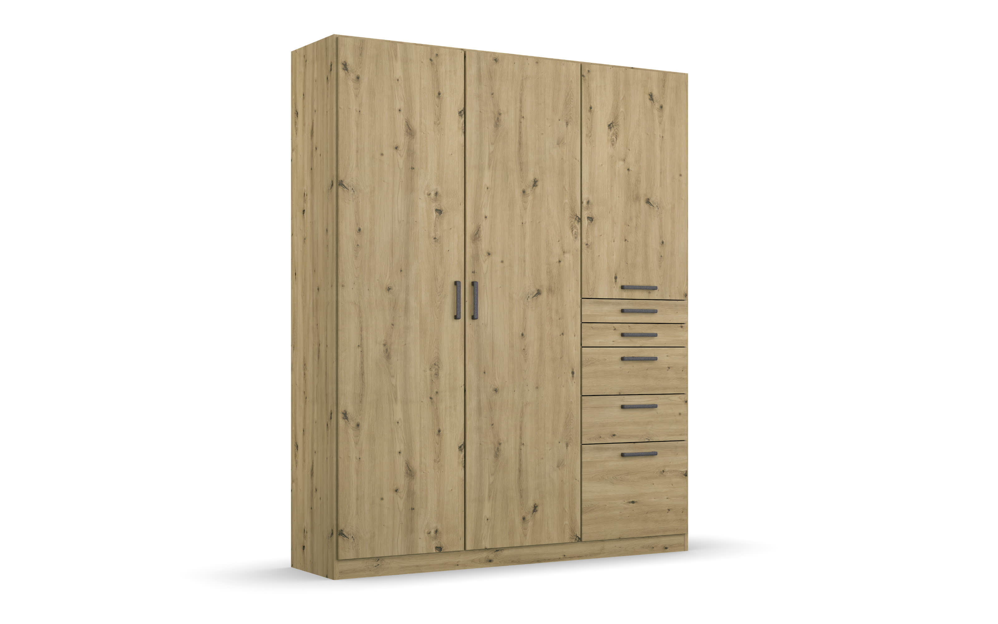 Drehtürenschrank 02L8 Allrounder, Eiche Artisan Nachbildung, 136 x 197 cm 