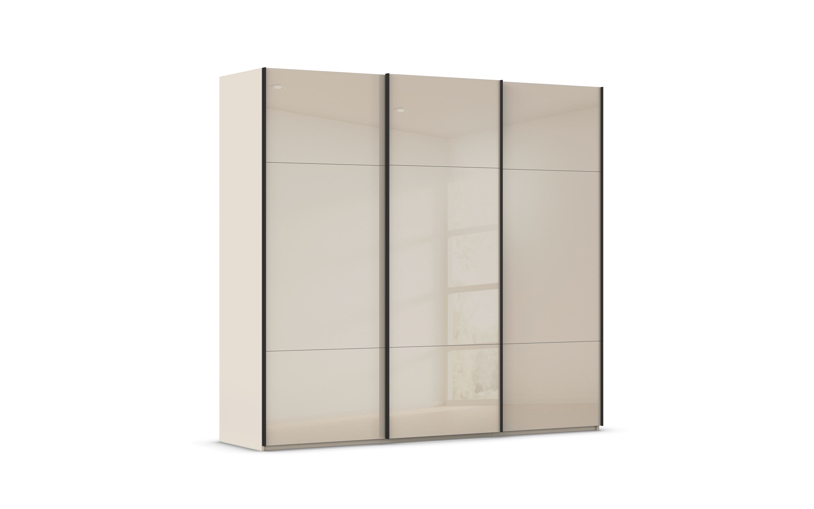 Schwebetürenschrank Contido, champagner, 242 x 223 cm