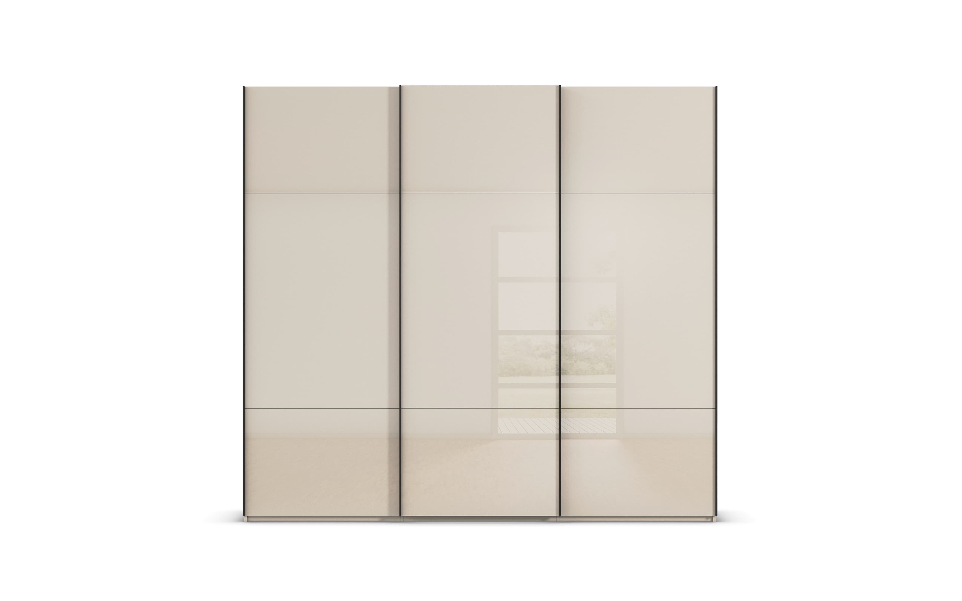Schwebetürenschrank Contido, champagner, 242 x 223 cm