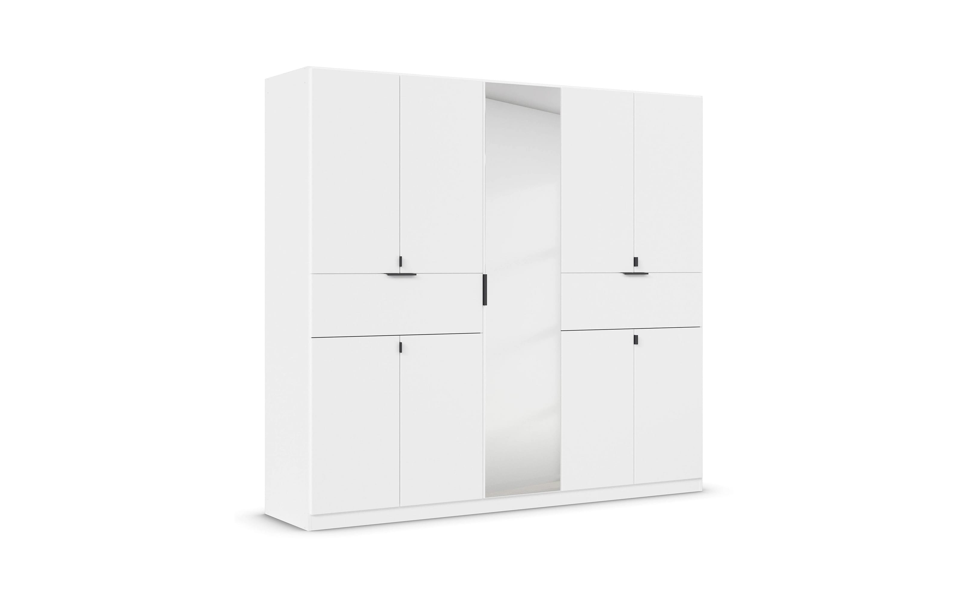 Drehtürenschrank Ticao, weiß, 226 x 210 cm