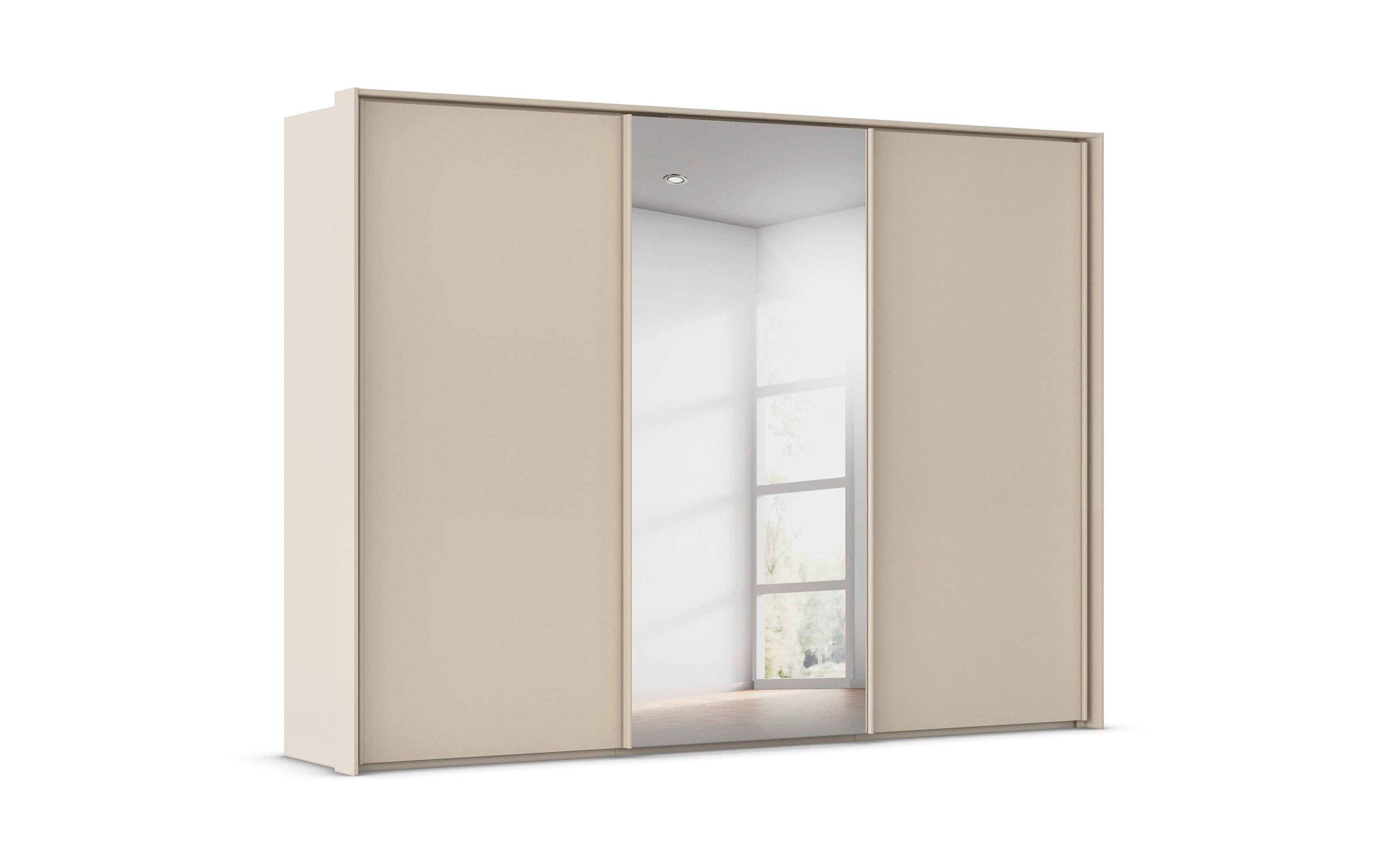 Schwebetürenschrank Taro, champagner, inkl. Passepartout