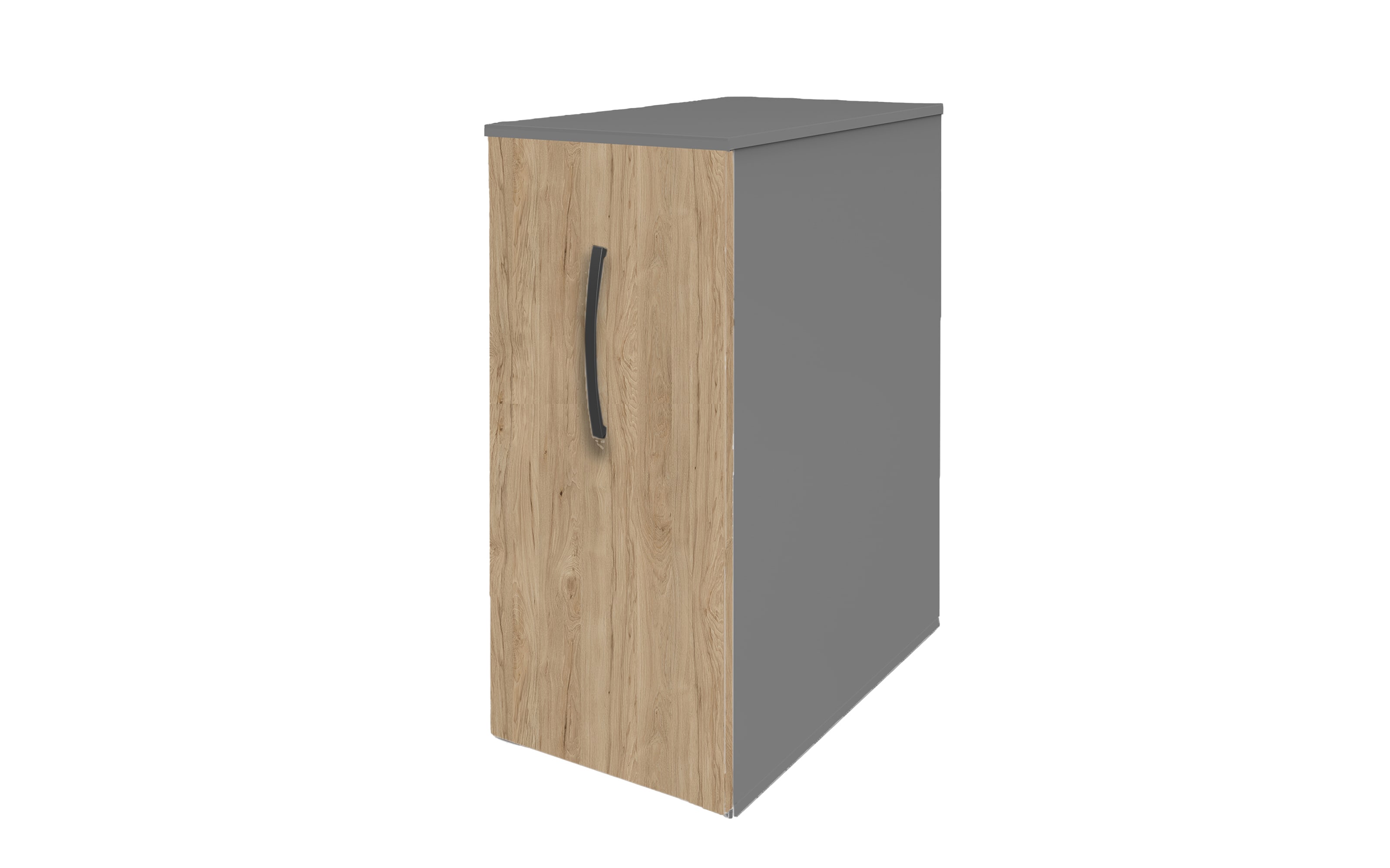 Systemtower techno 019 by rb, Hickory Eiche-Nachbildung/grau