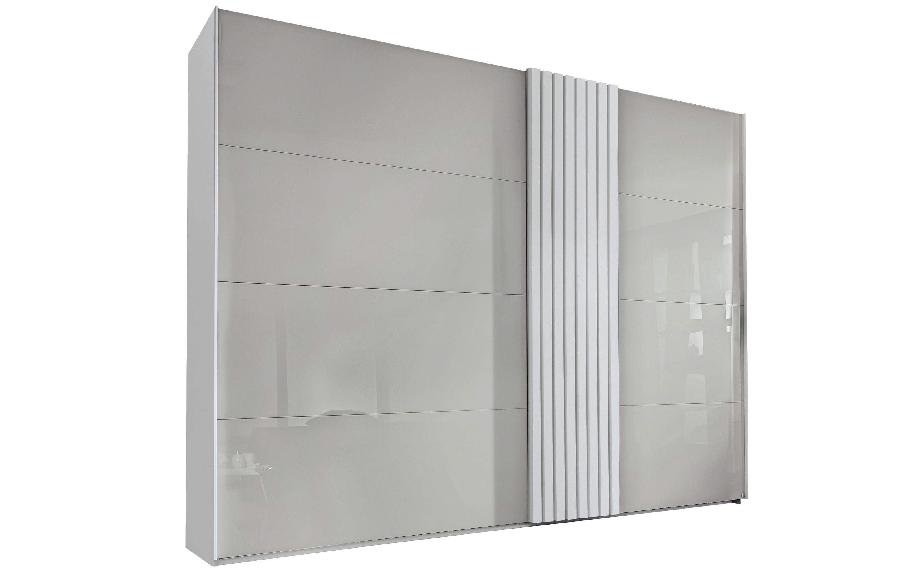 Kleiderschrank Tegio, seidengrau/weiß, 320 x 223 cm online bei Hardeck  kaufen