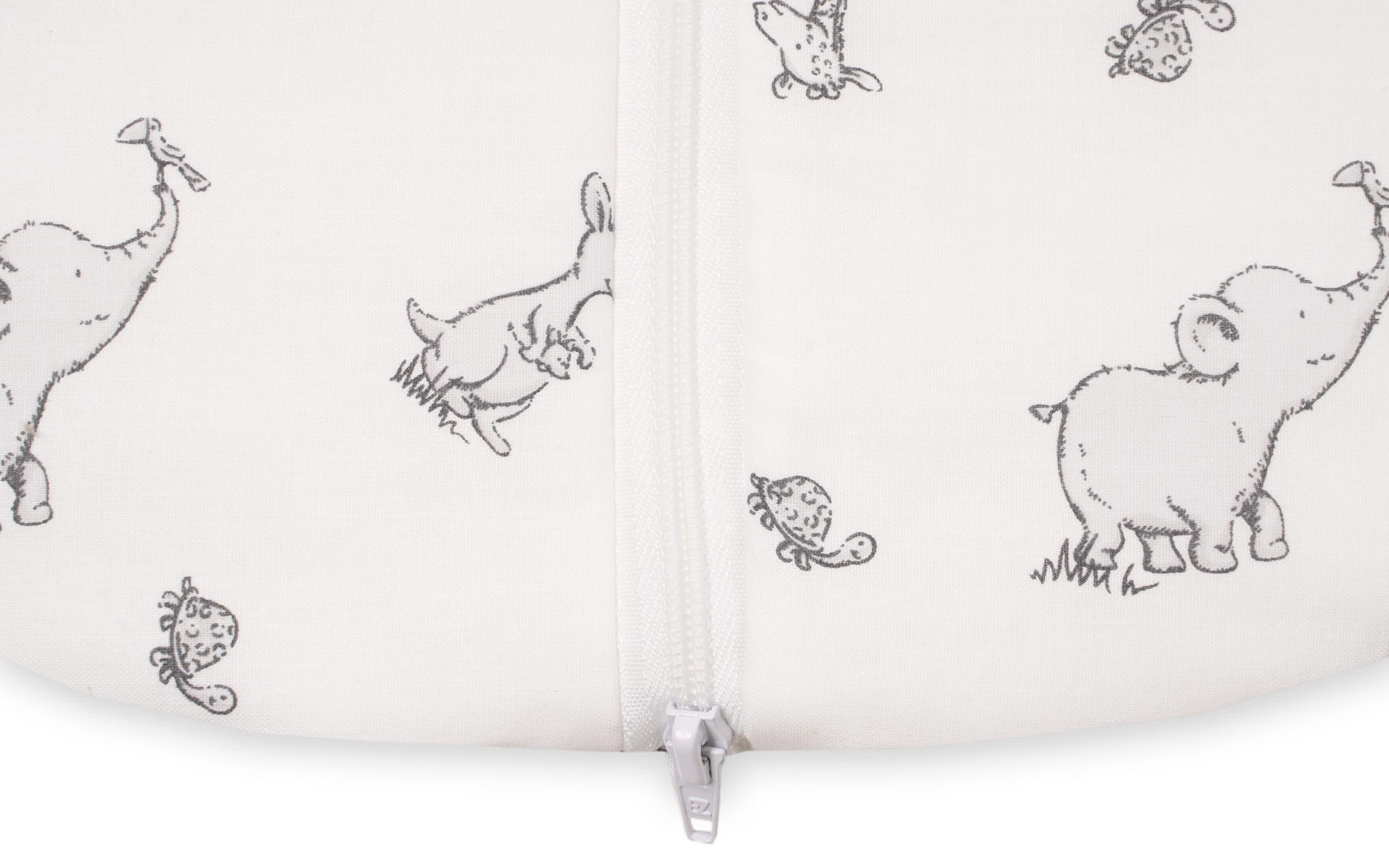 Sommer-Schlafsack, weiß mit Muster Safari, 90 cm