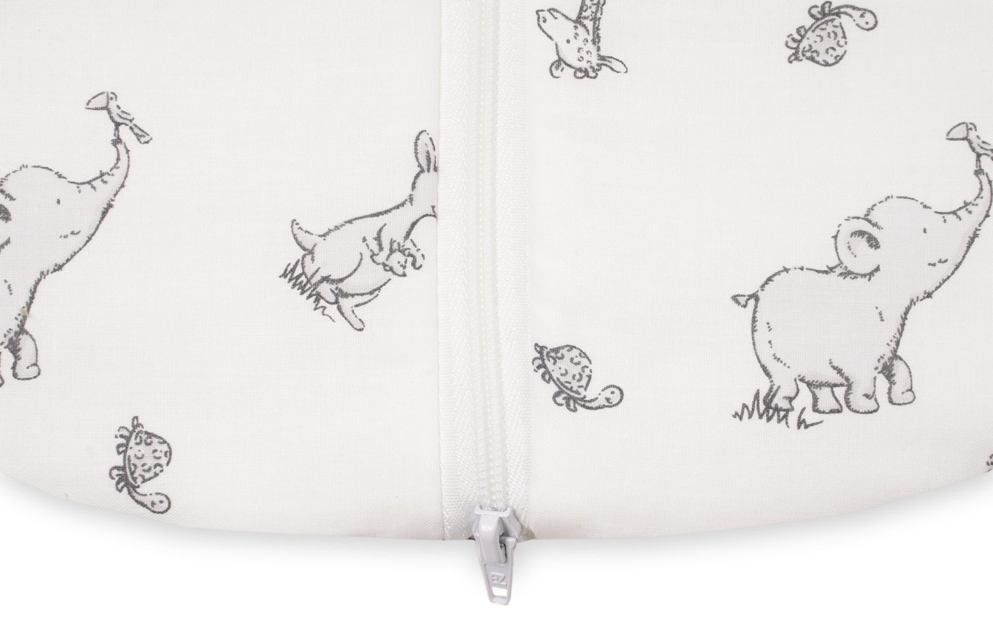 Sommer-Schlafsack, weiß mit Motiv Safari, 110 cm