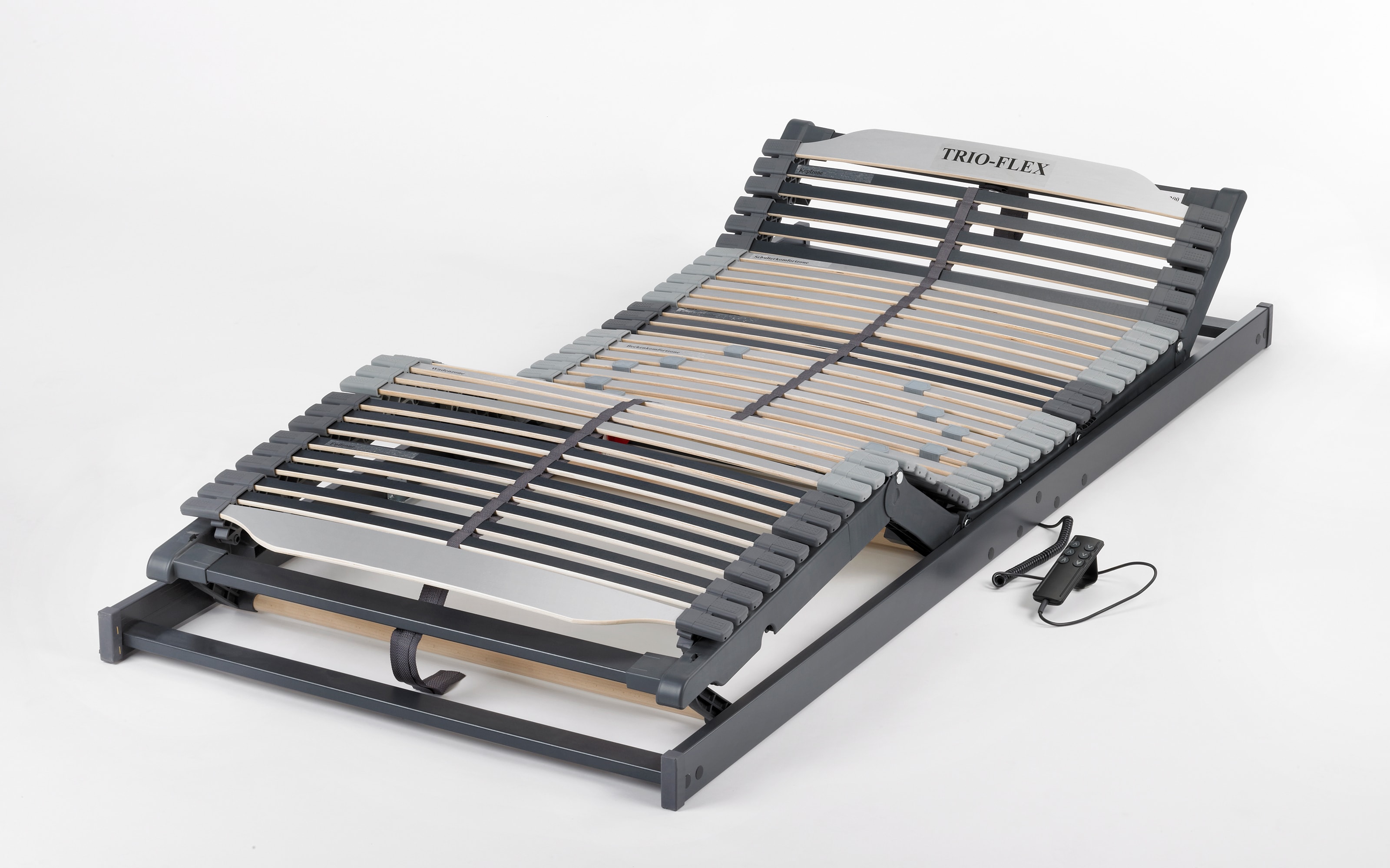 Lattenrahmen Trio Flex EL Flatdrive, grau, 90 x 200 cm, inkl. motorischer Verstellungen