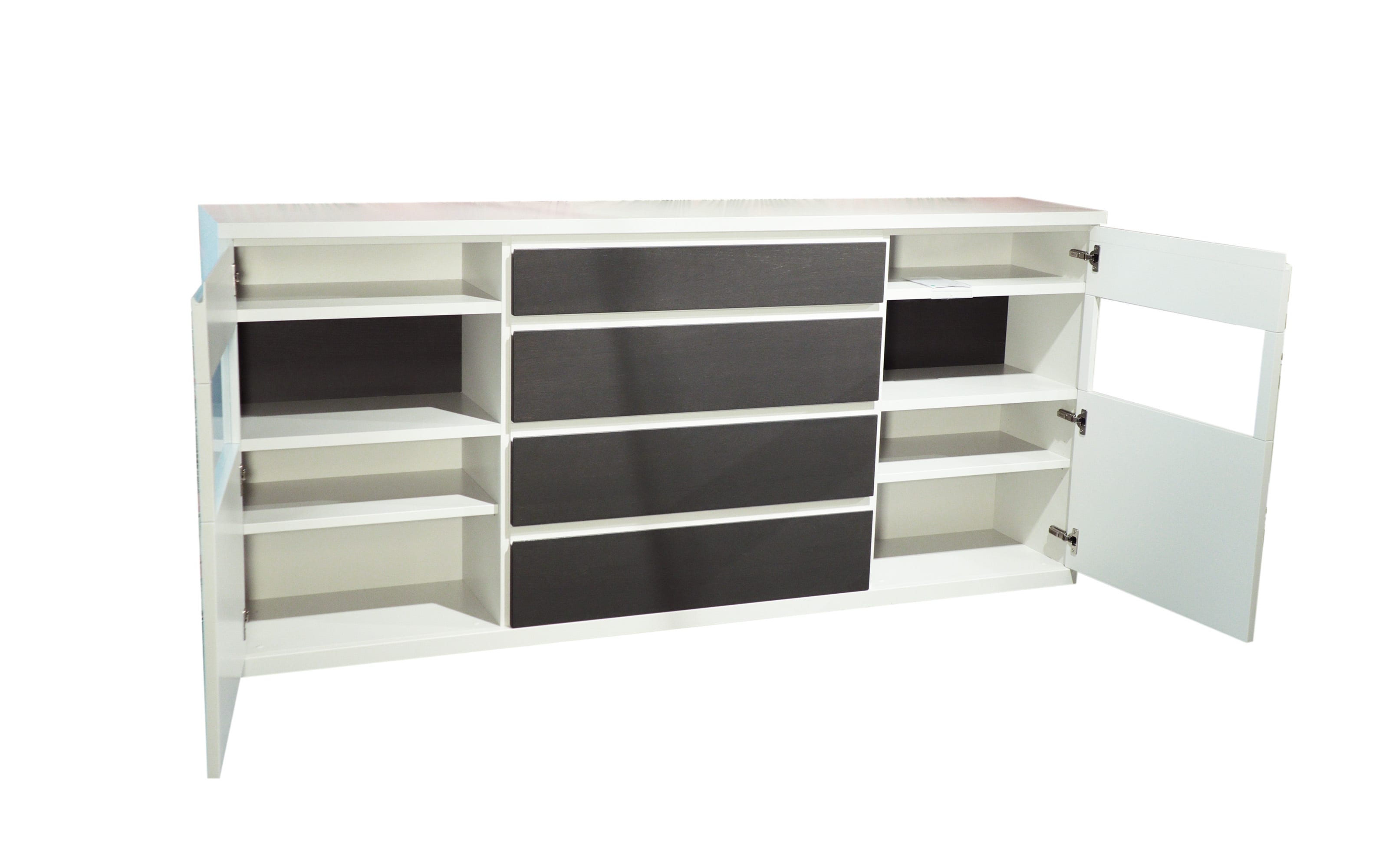 Sideboard Skara, grau/graphit, inkl. Push-to-Open Funktion