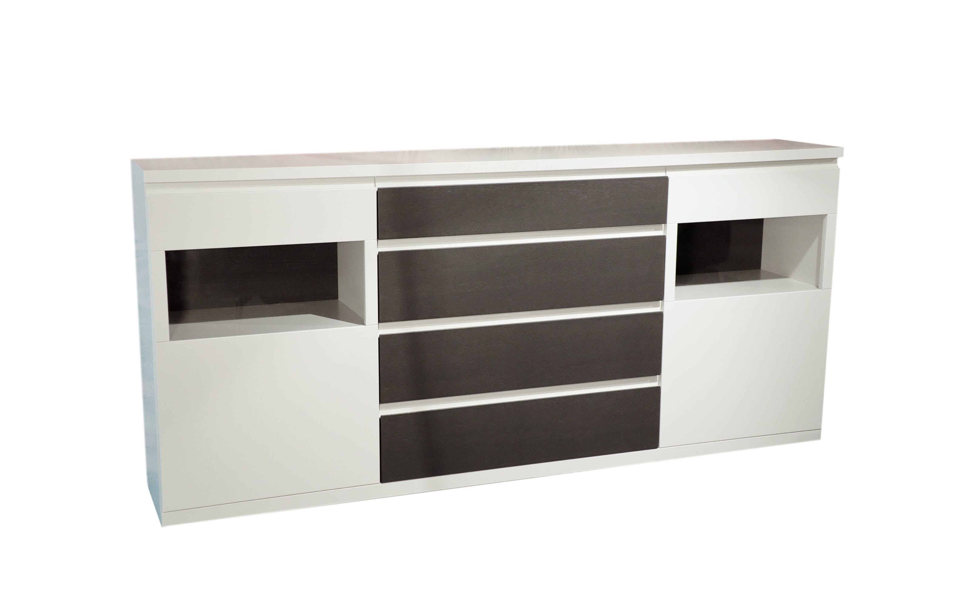 Sideboard Skara, grau/graphit, inkl. Push-to-Open Funktion