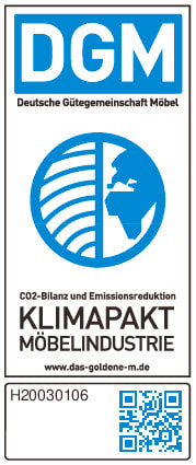 Wohnwand C300, grau/Eiche, inkl. Push-to-Open Funktion