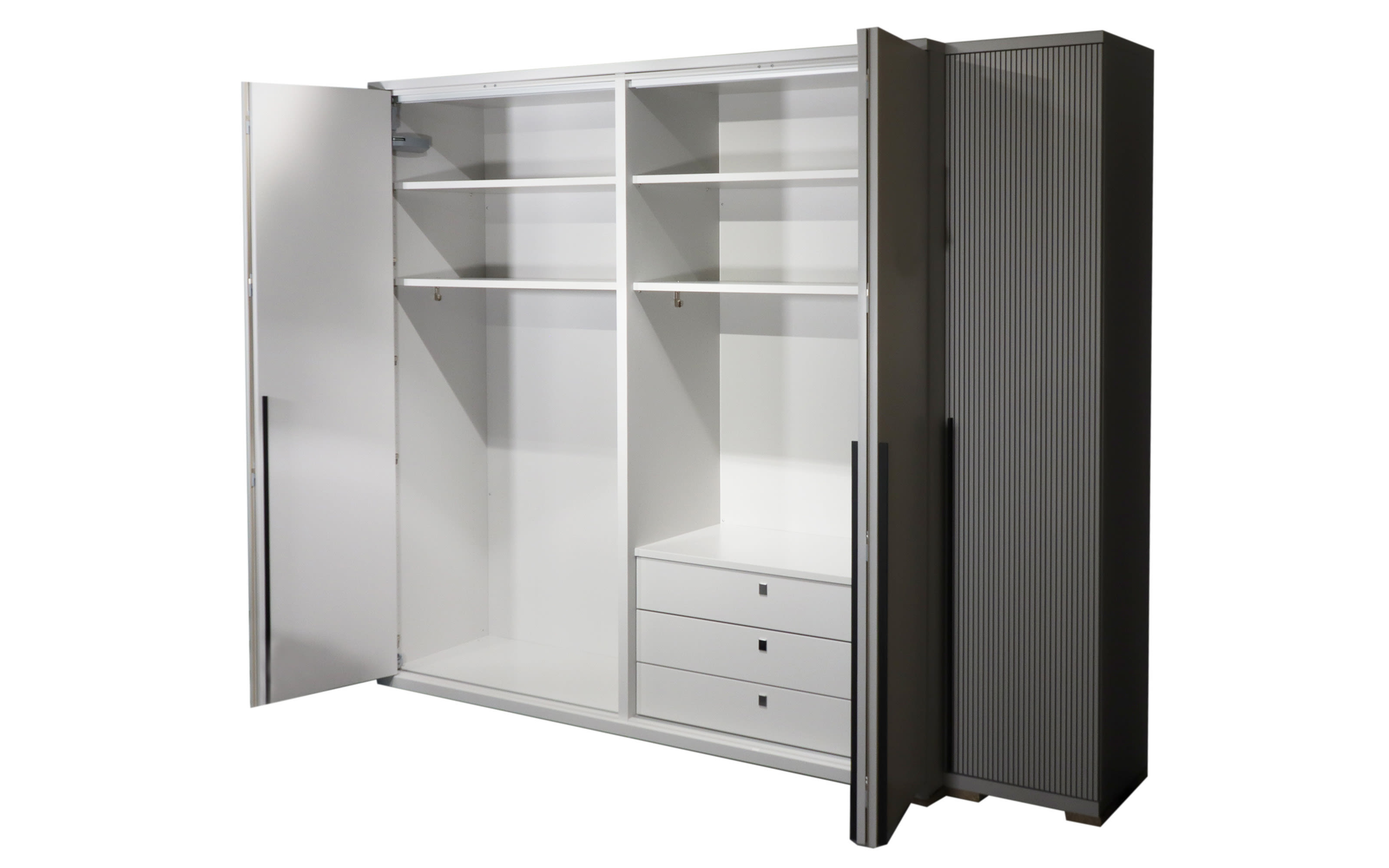 Kleiderschrank Sonate-S, brillantgrau