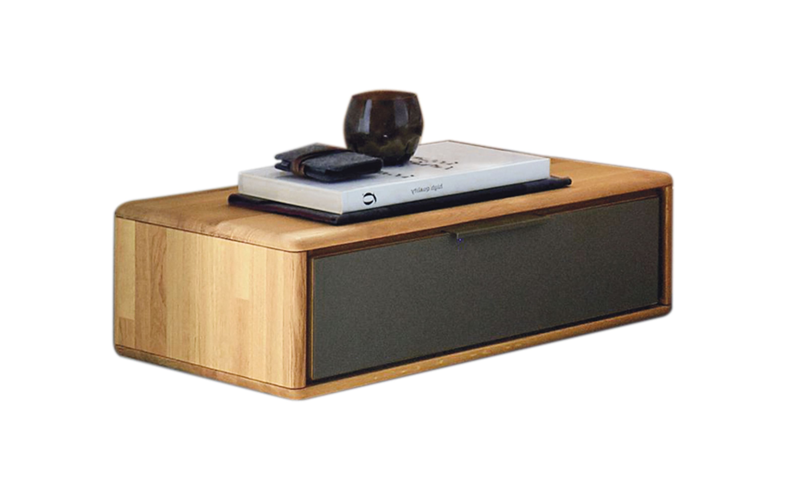 Schlafzimmer WSM 1600, Wildeiche massiv/cubanit, 180 x 200 cm, Schrank 302 x 223 cm